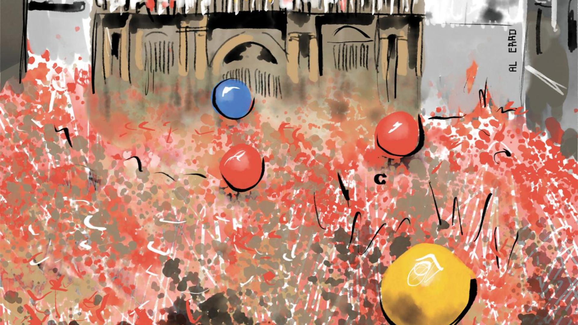 Ilustración del chupinazo