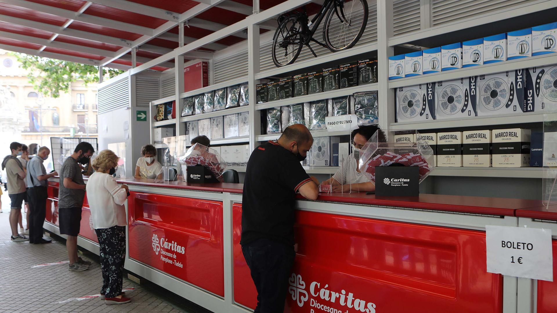 Último día de la tómbola en Pamplona