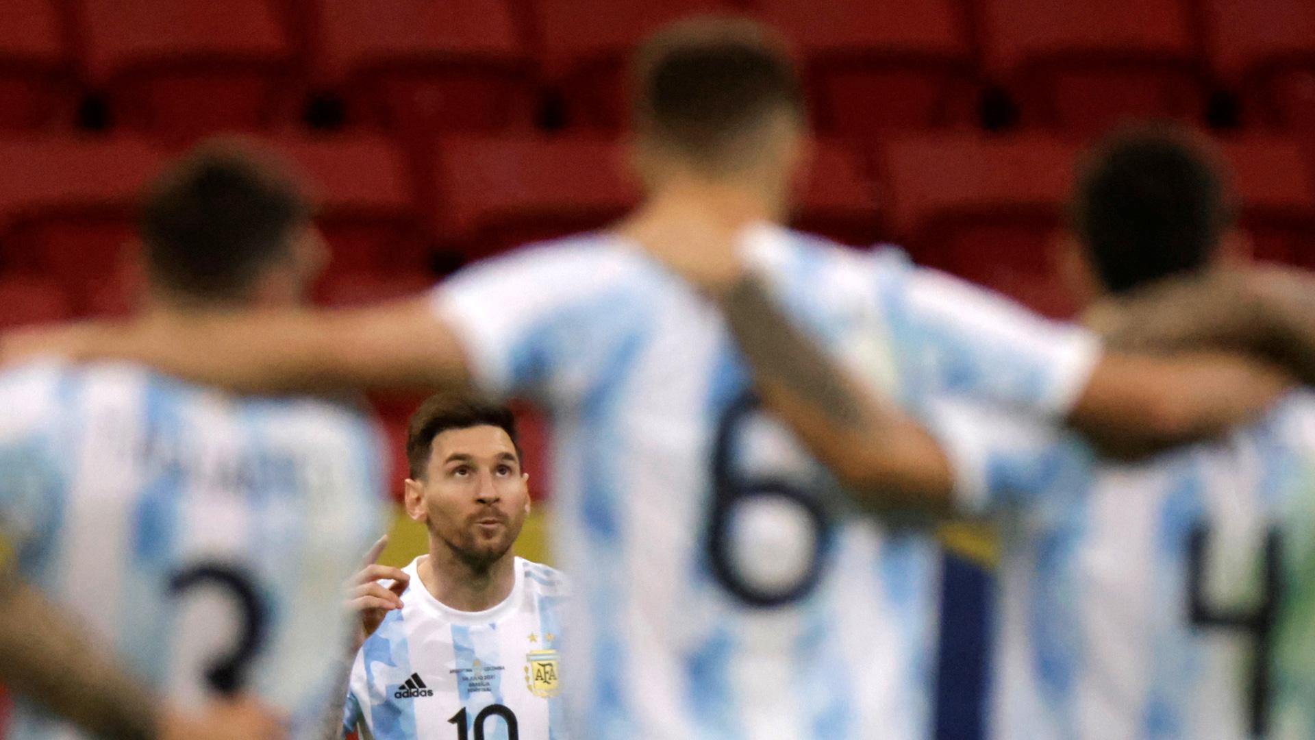 Messi, durante la tanda de penaltis