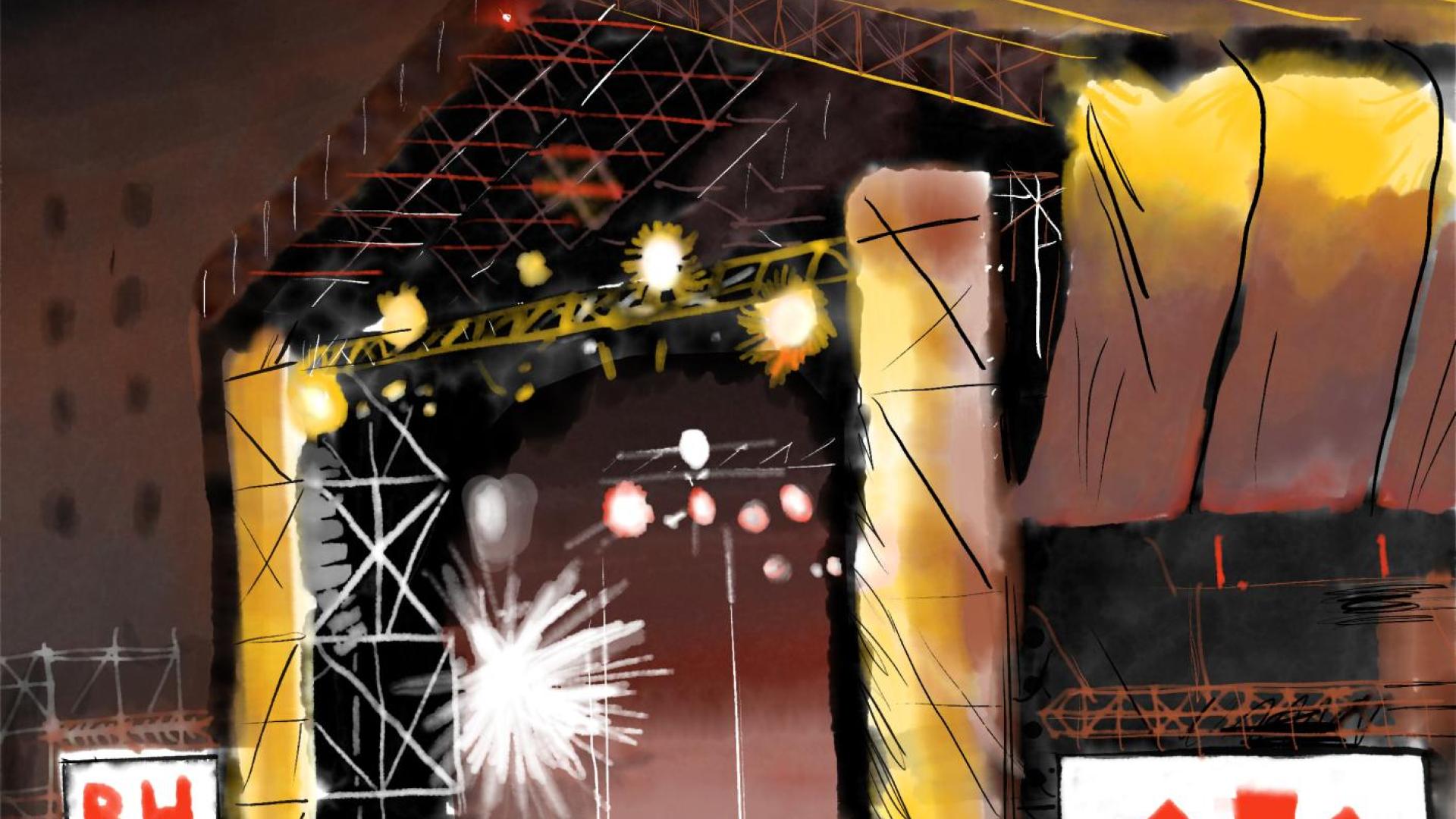 Ilustración de uno de los conciertos de San Fermín de años anteriores