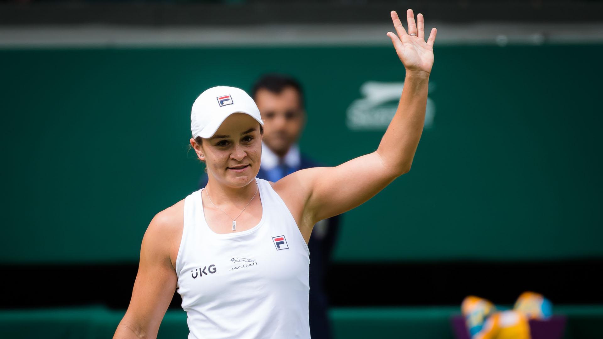 Ashleigh Barty, tras derrotar a Angelique Kerber