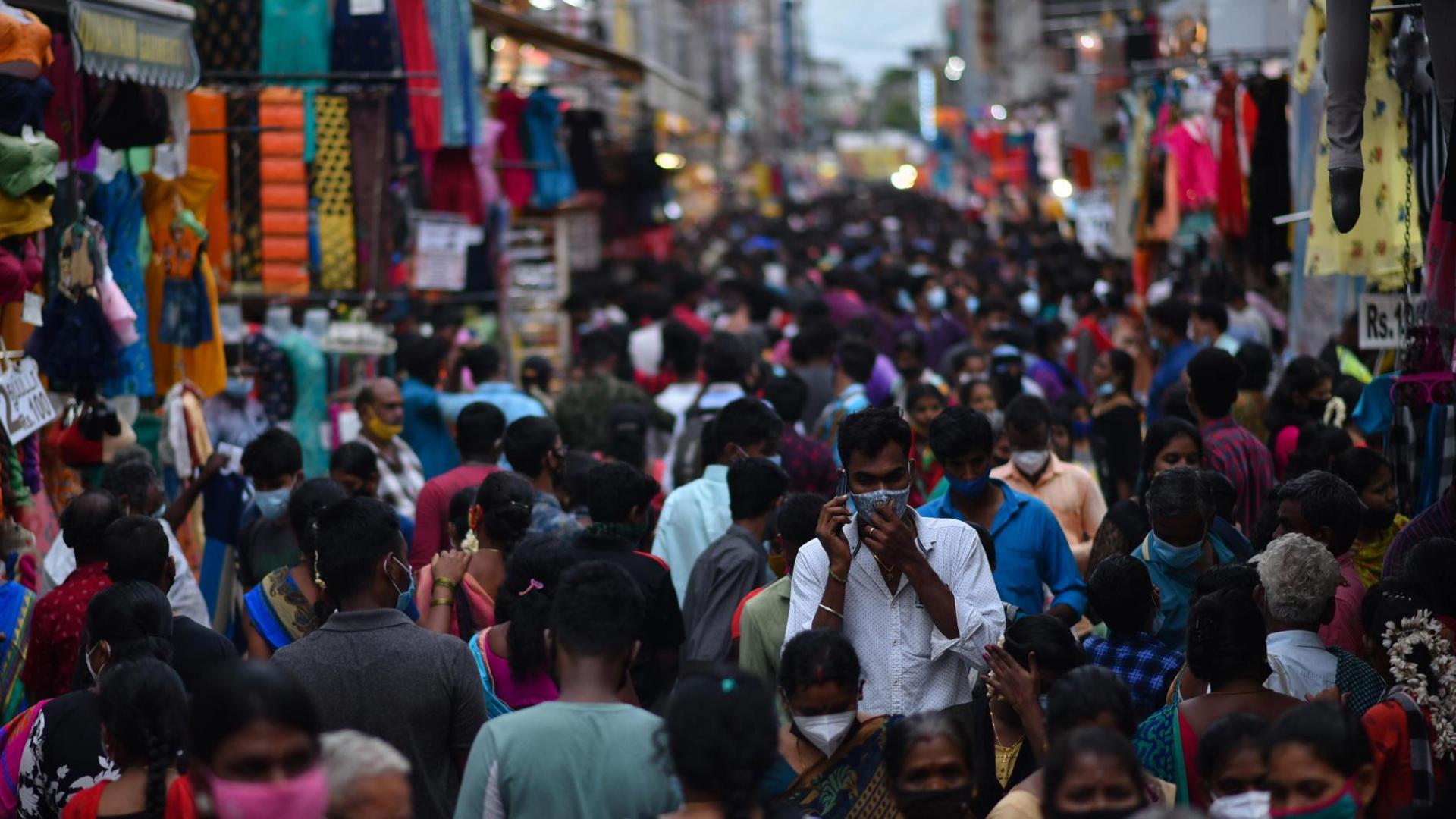 Calle de Chennai, en la India