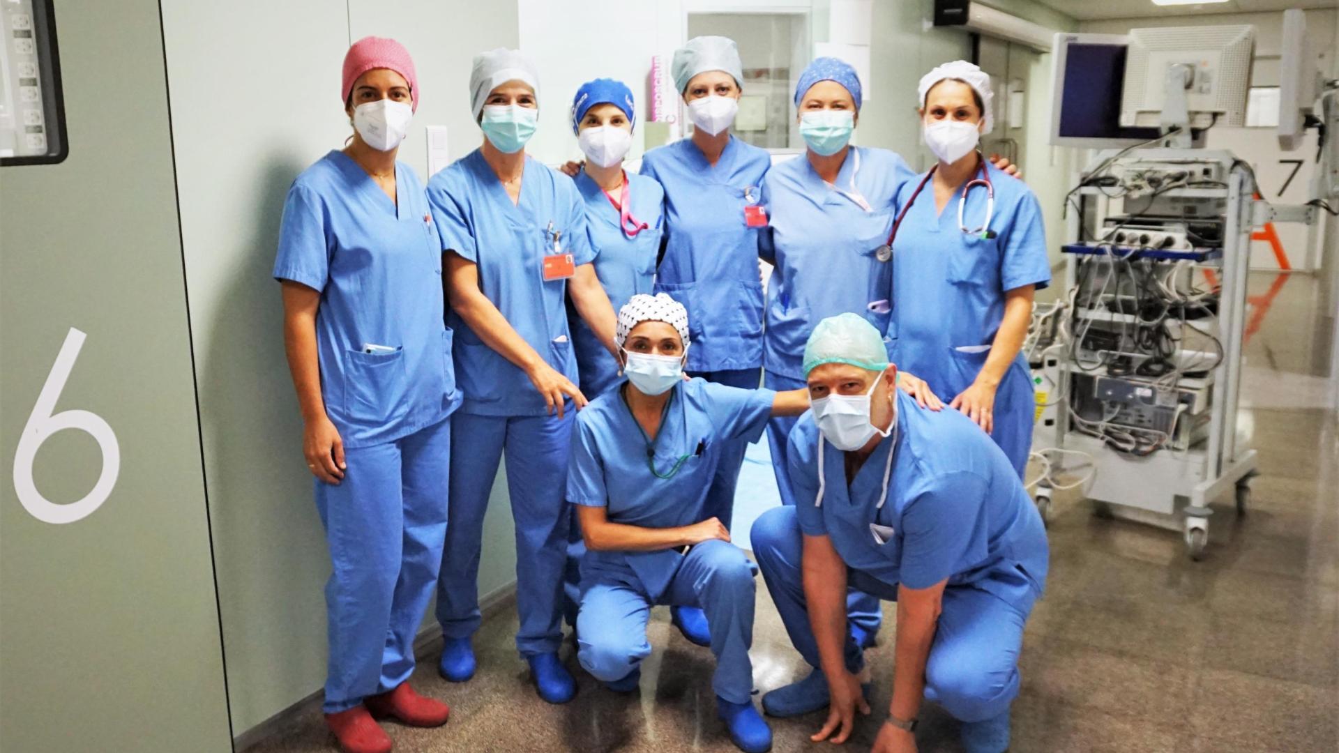 Equipo de cirugía del Servicio de Ginecología y Obstetricia del Hospital Reina Sofía de Tudela