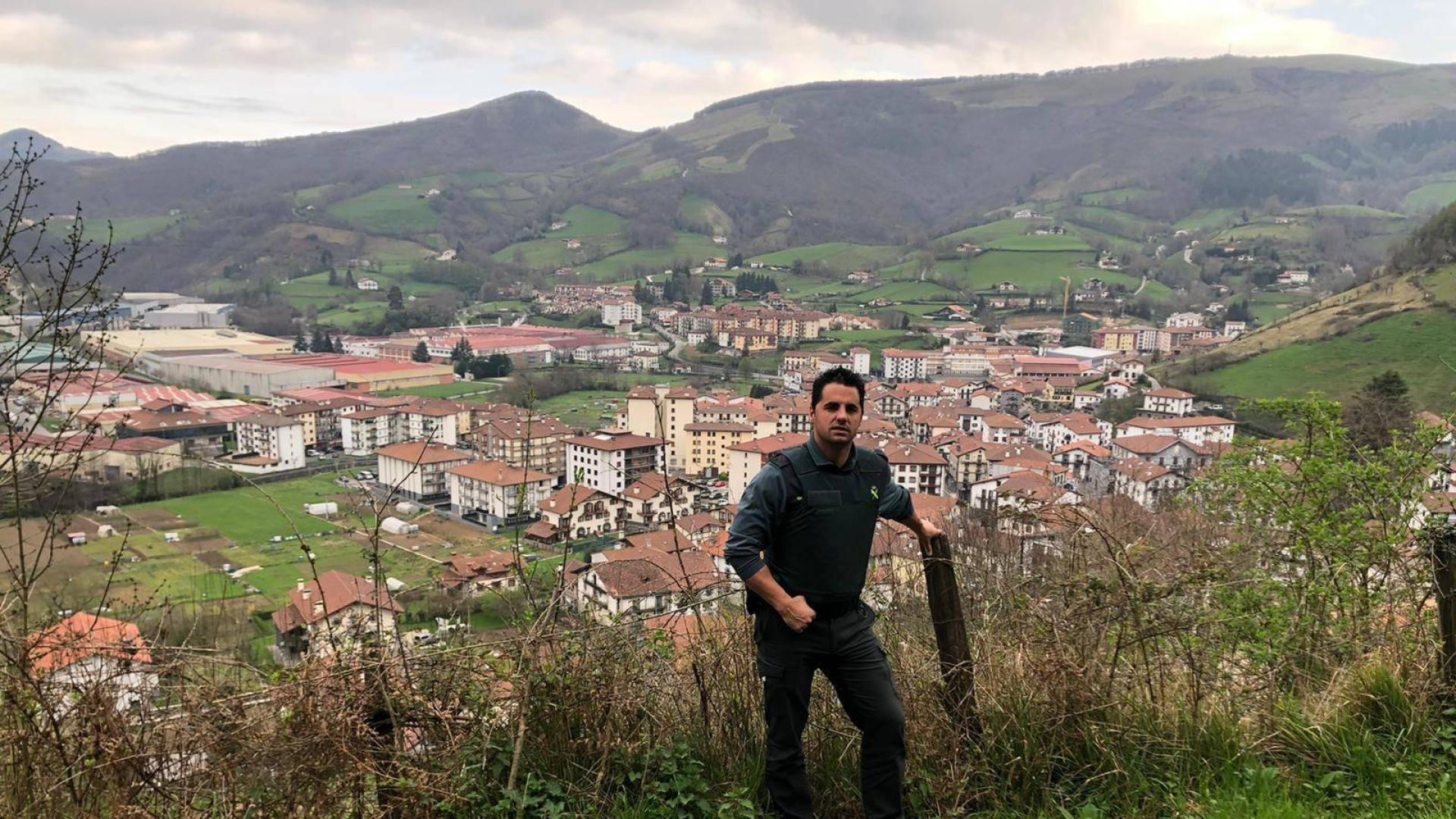 Adrián Chico Fernández es guardia civil en Lekunberri