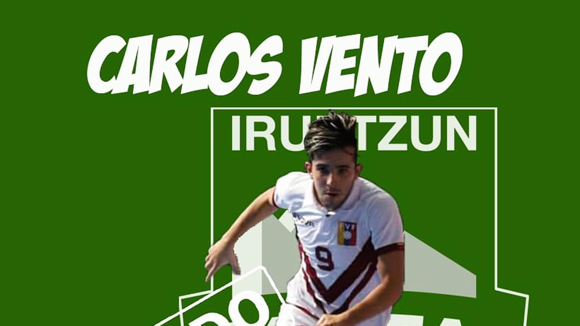 Imagen del anuncio del fichaje de Carlos Vento por Osasuna Magna publicado en las redes del club