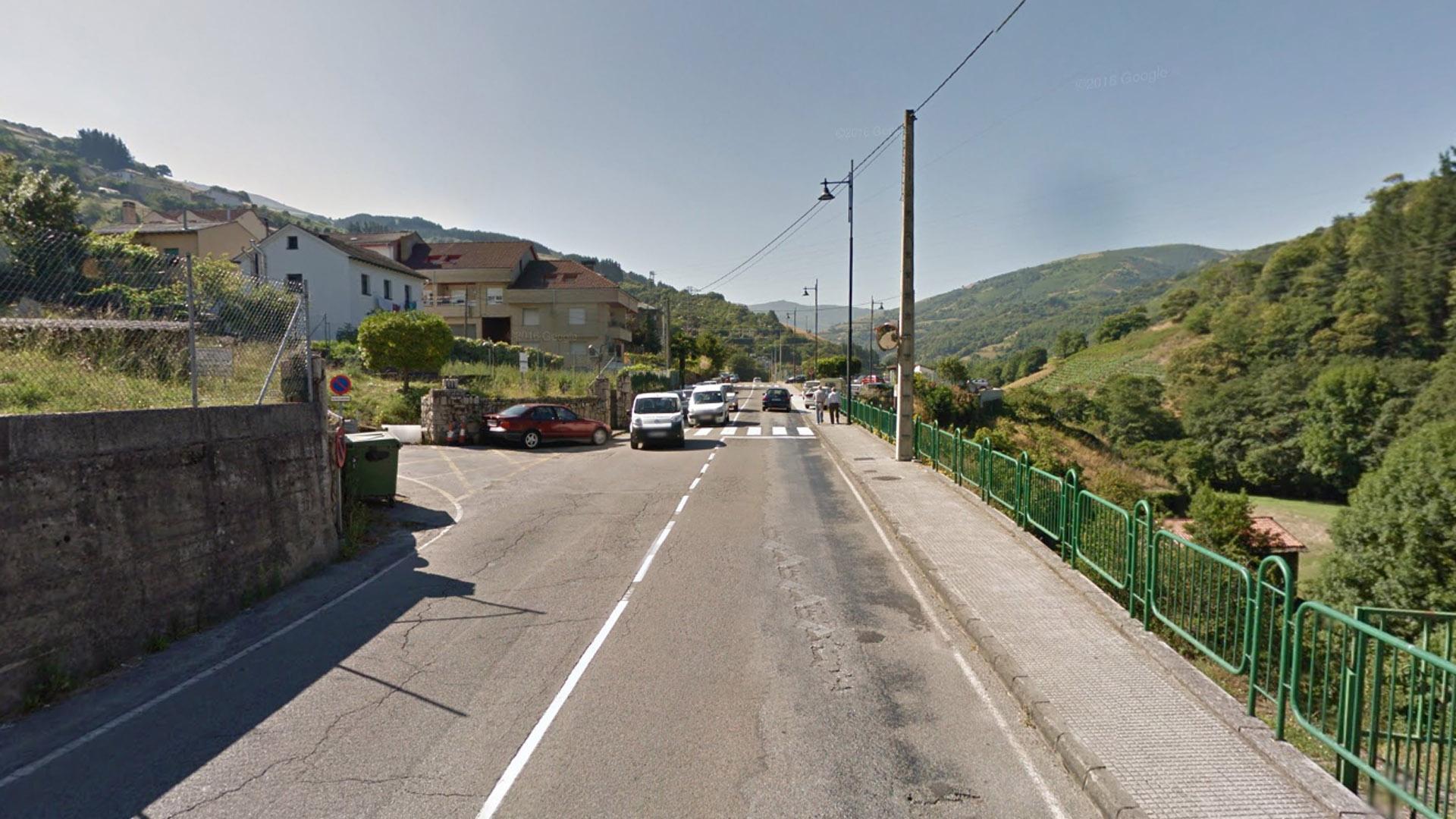 Imagen de la carretera del accidente