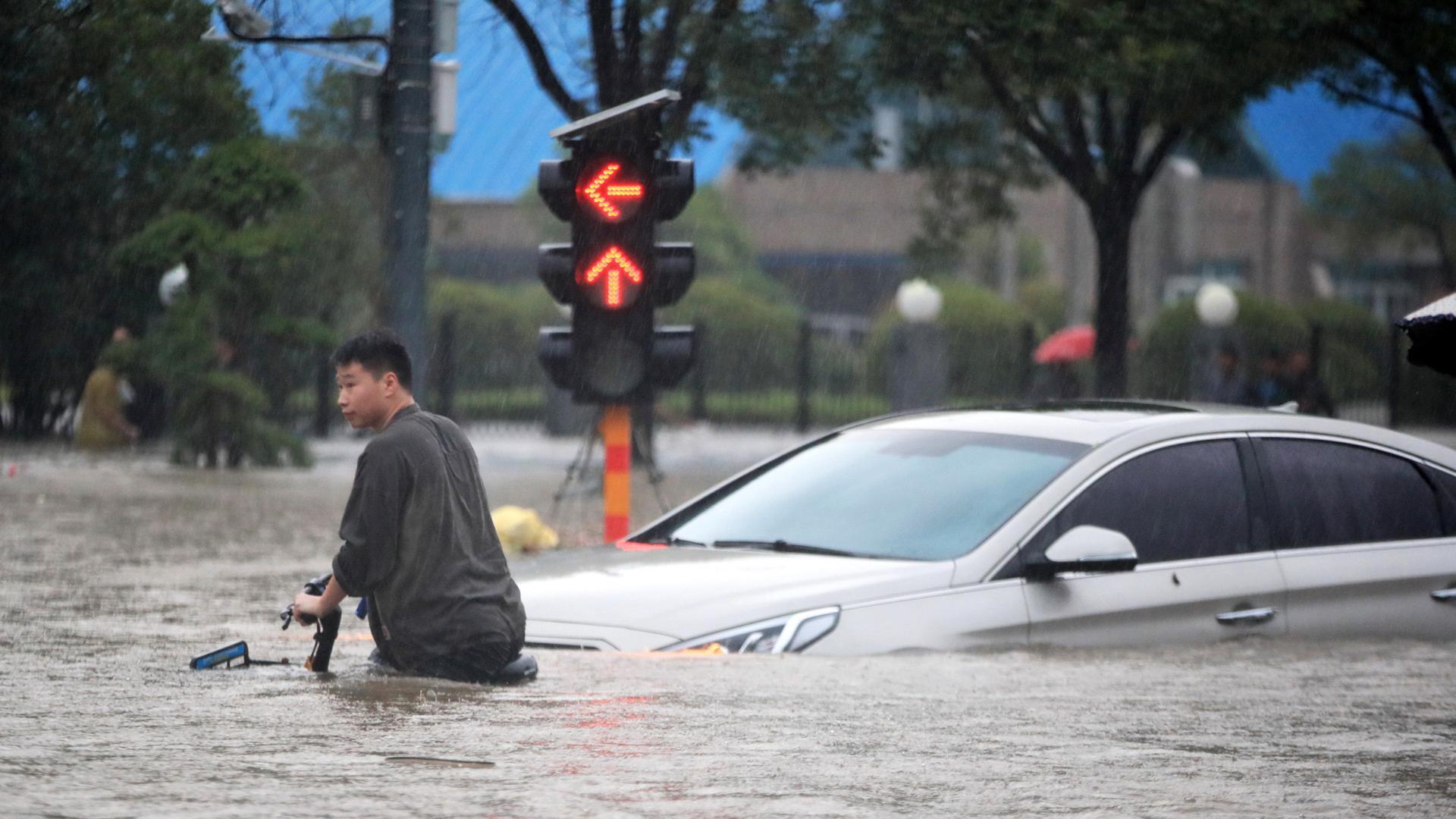 Imagen de las inundaciones en Zhengzhou, ciudad de la provincia de Henan
