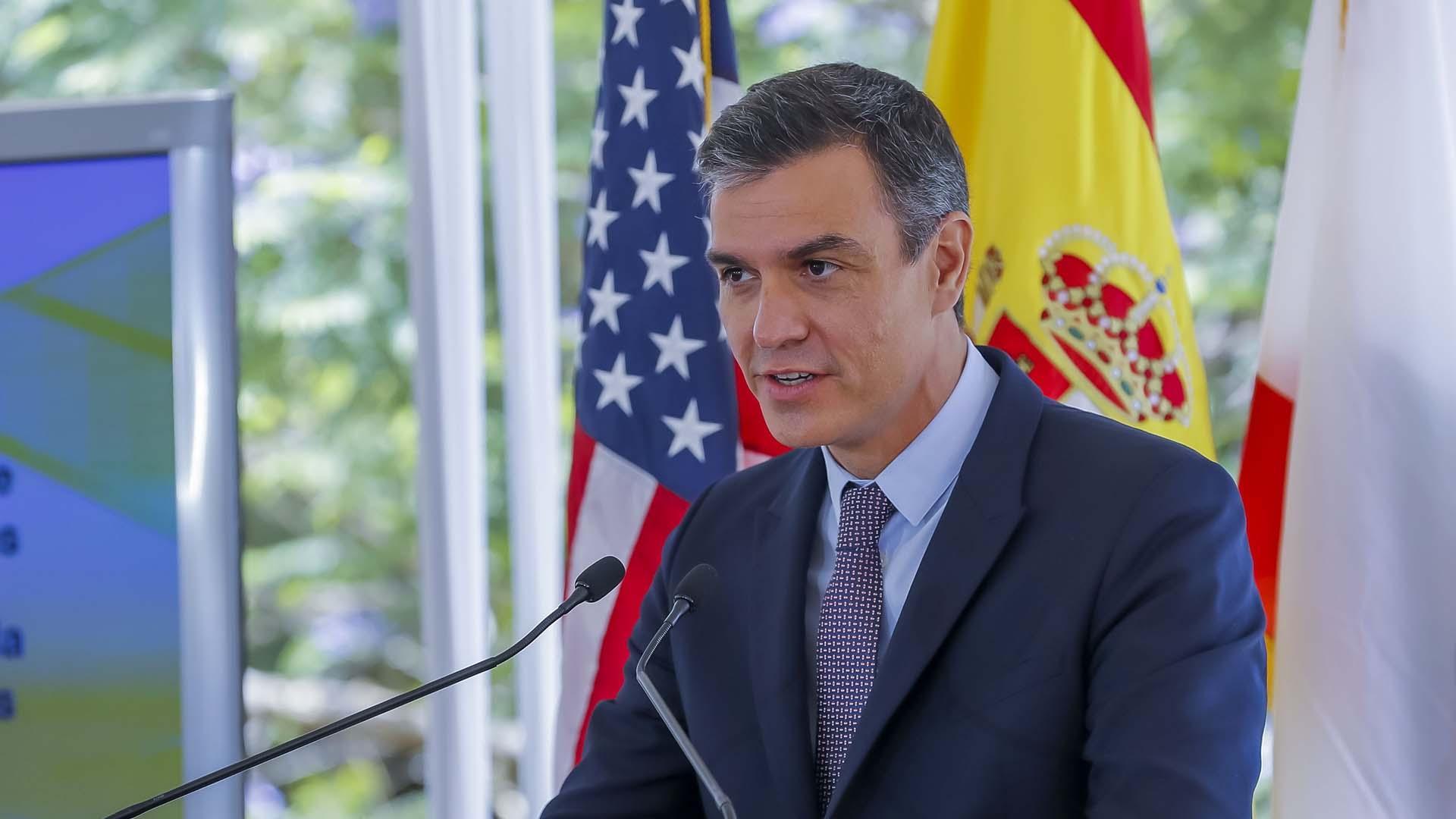 Pedro Sánchez, durante su estancia en Los Ángeles