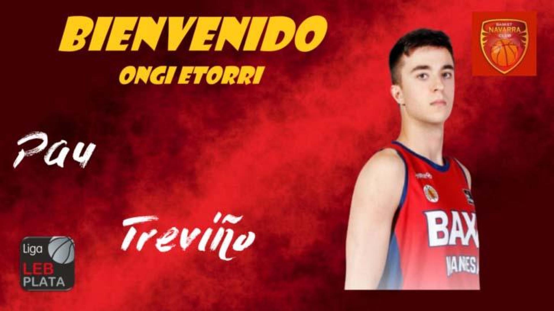 Pau Treviño se incorpora a la disciplina de Basket Navarra para la próxima temporada