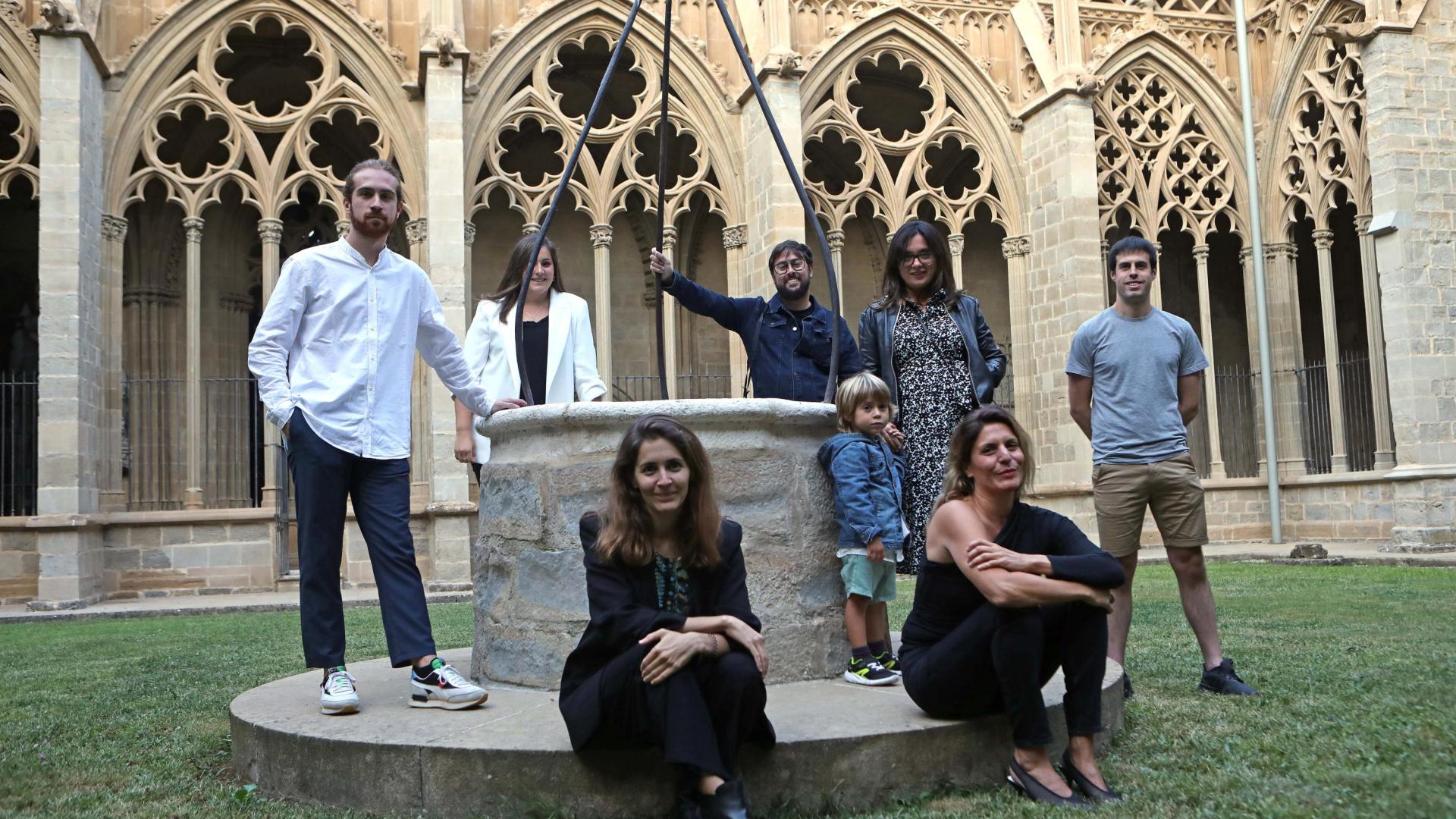 La mayor parte de los premiados acudió ayer a la gala que tuvo lugar en la Catedral de Pamplona: Raül Sánchez Miras, Marina Selene, Manolo Vázquez, Tess Masero, Ilaria Gambarelli, Mariana Barassi e Iker Esteibarlanda