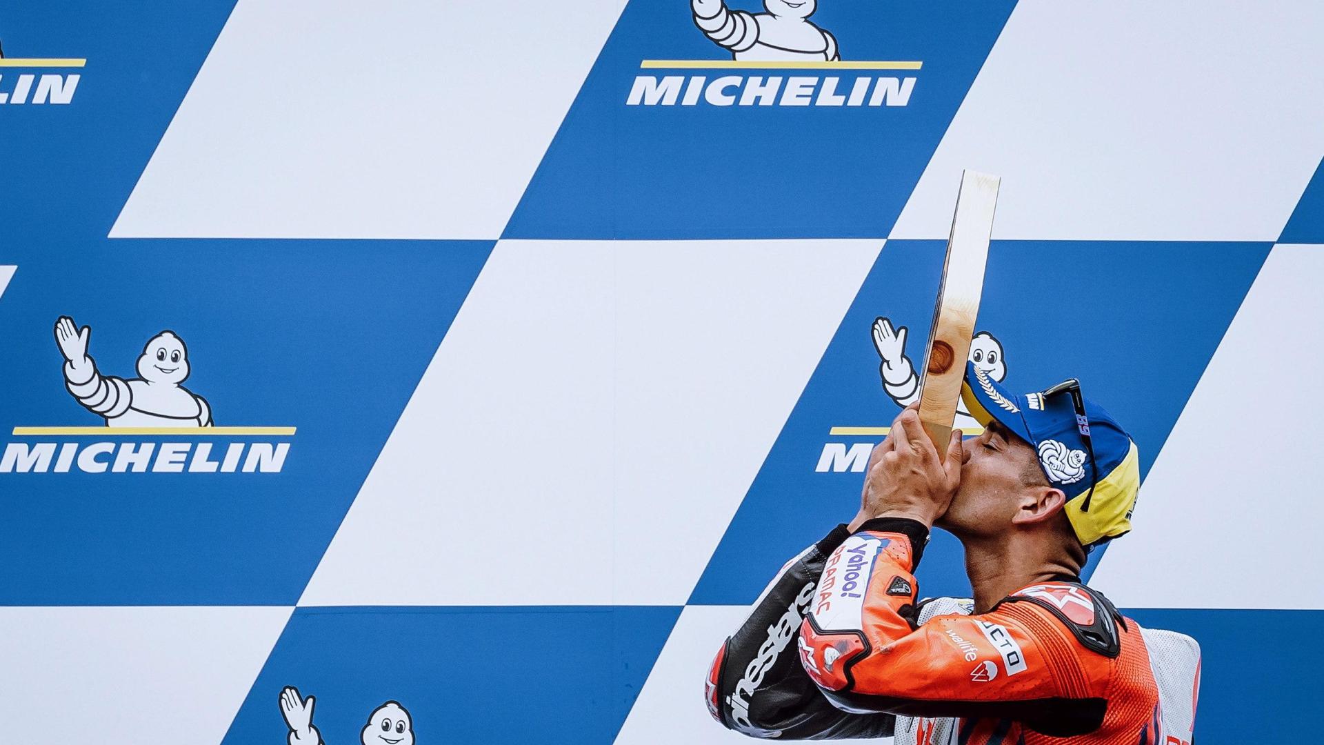 Jorge Martin, del Pramac Racing, celebra la victoria en el Gran Premio de Estiria