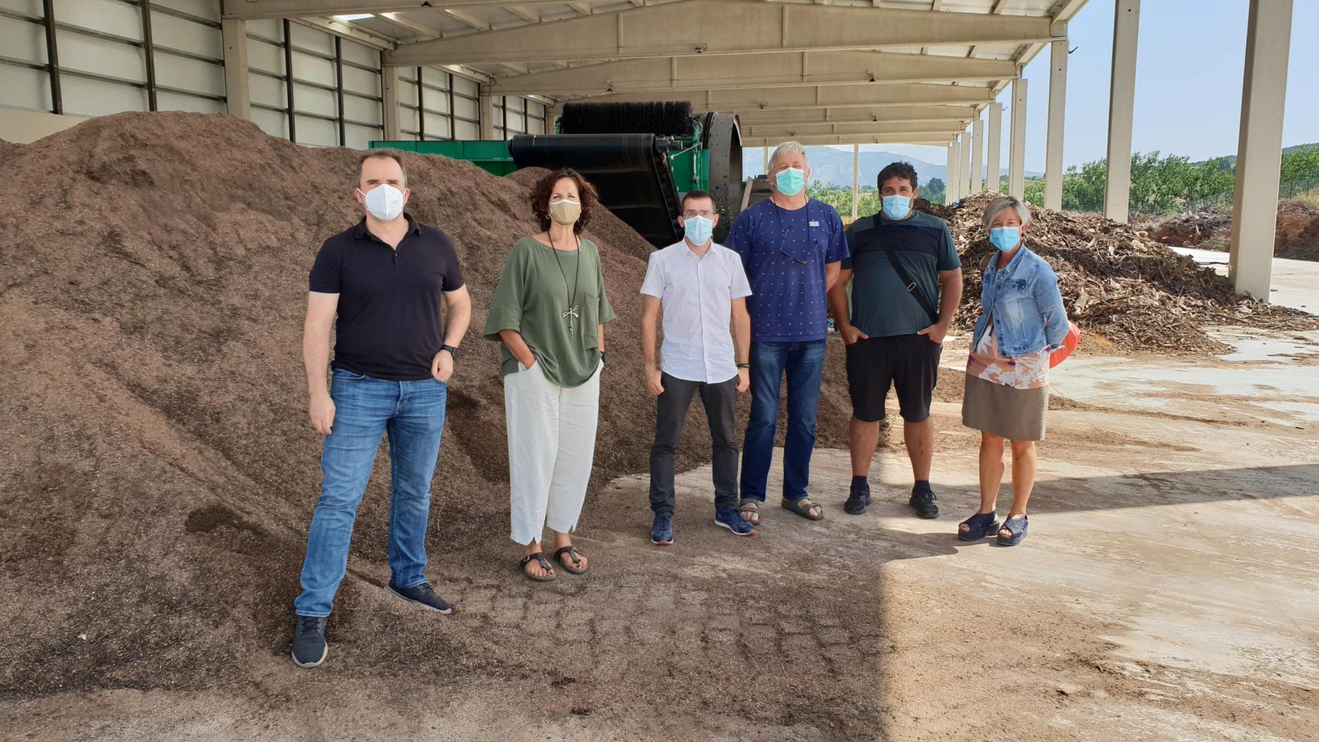 Visita a la planta de compostaje de Arbizu