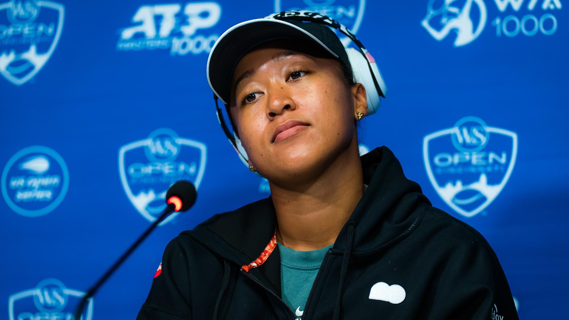Naomi Osaka, en la rueda de prensa de este martes