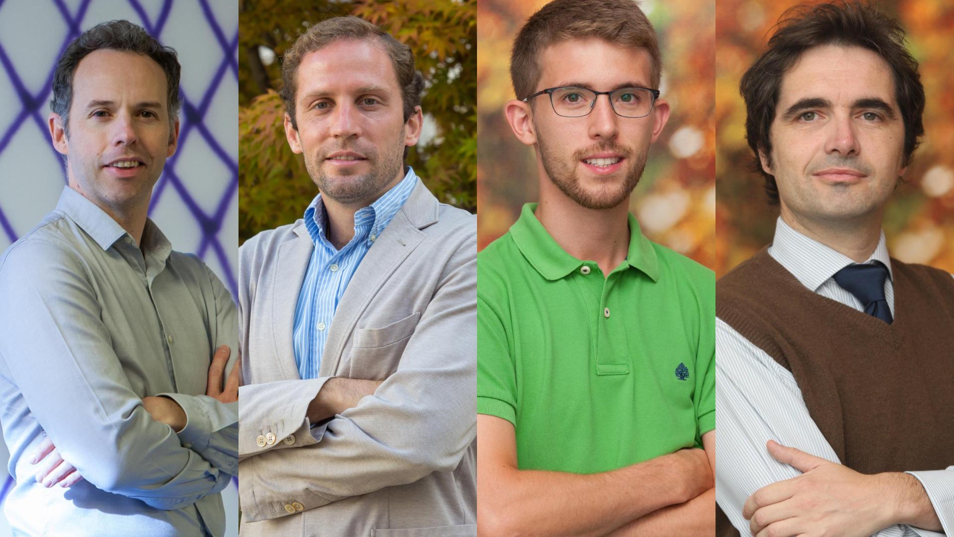 De izda. a dcha. Javier Bernácer, Javier García-Manglano, Eduardo Camina y Francisco Güell, autores del estudio