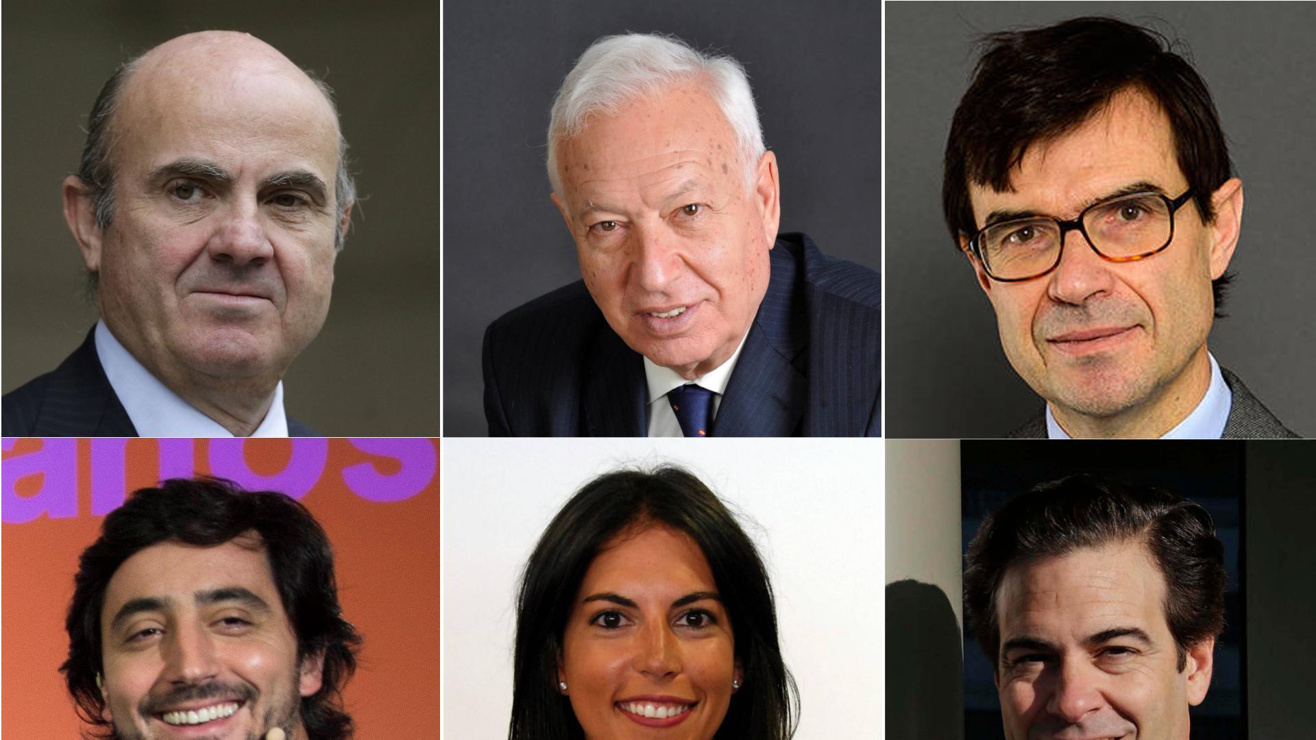 Luis de Guindos, José Manuel García Margallo, Juan González-Barba, Adriana Maldonado, Toni Roldán y Pablo Zalba