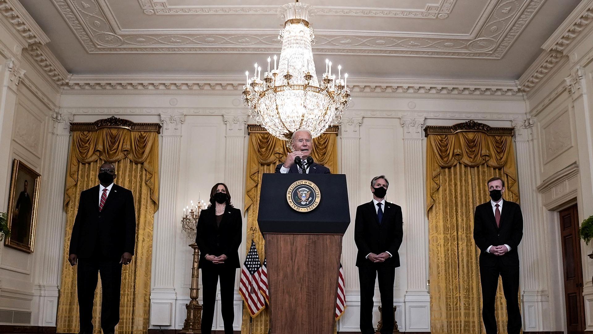 Rueda de prensa de Joe Biden sobre las evacuaciones del personal norteamericano de Afganistán