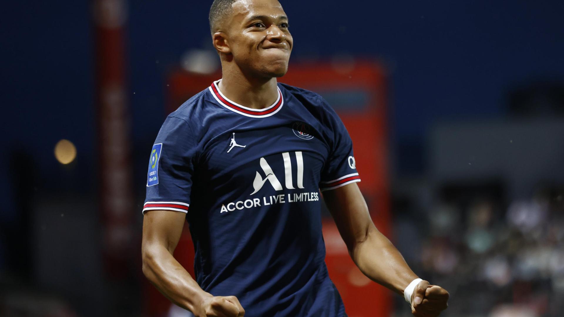 Kylian Mbappé, en el partido disputado ante el Brest el 20 de agosto