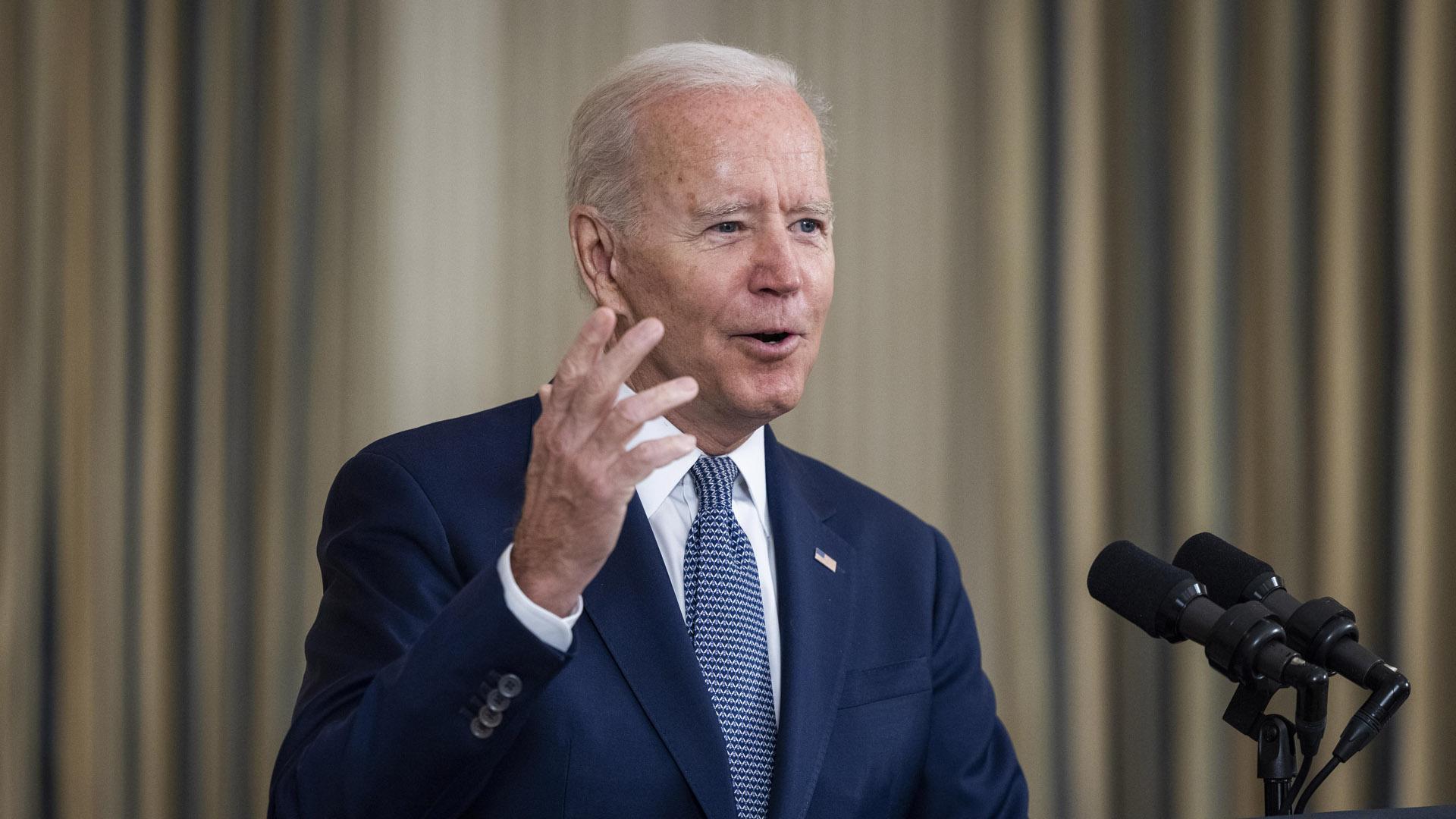 Joe Biden, en una comparecencia ante los medios