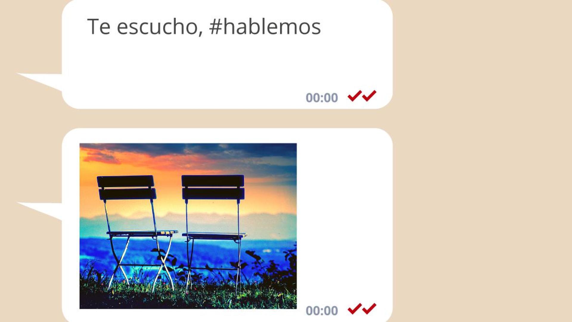 Cartel presentación de la campaña #enlínea, para el Día mundial para la prevención del suicidio