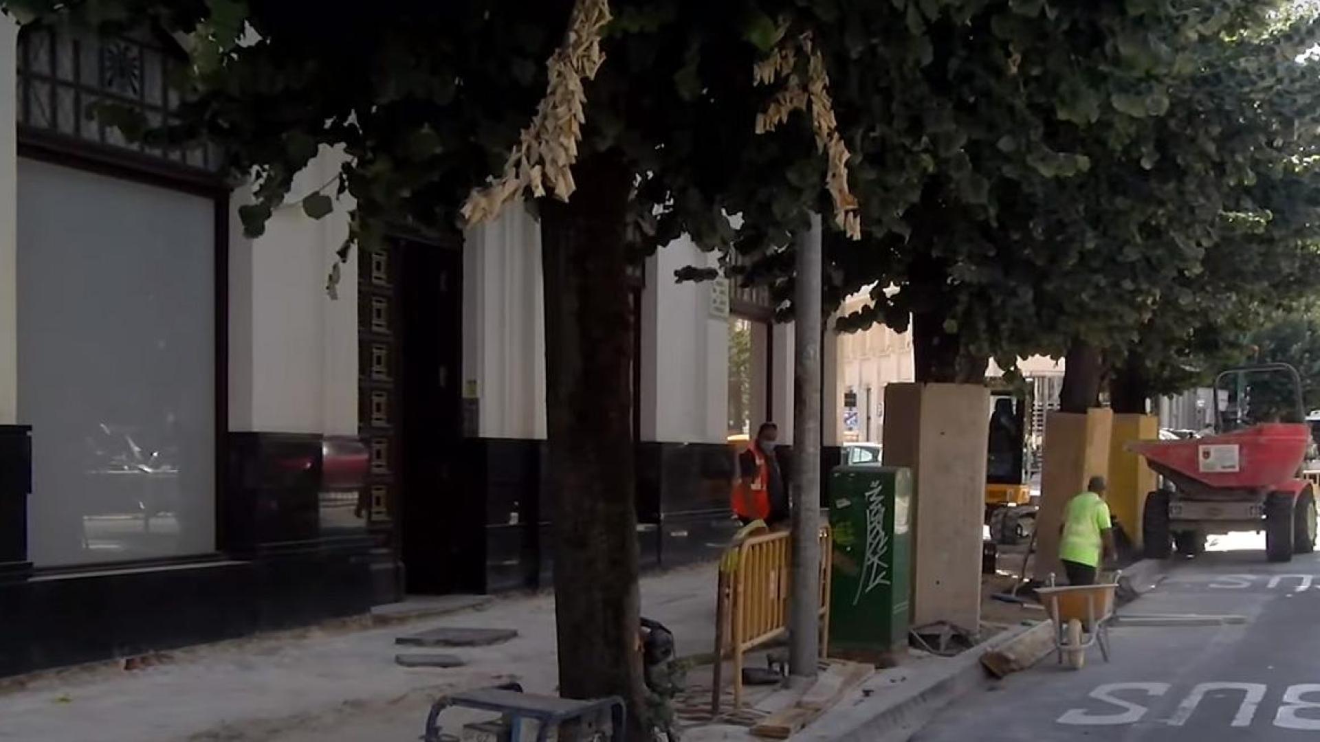 Obras en la avenida San Ignacio