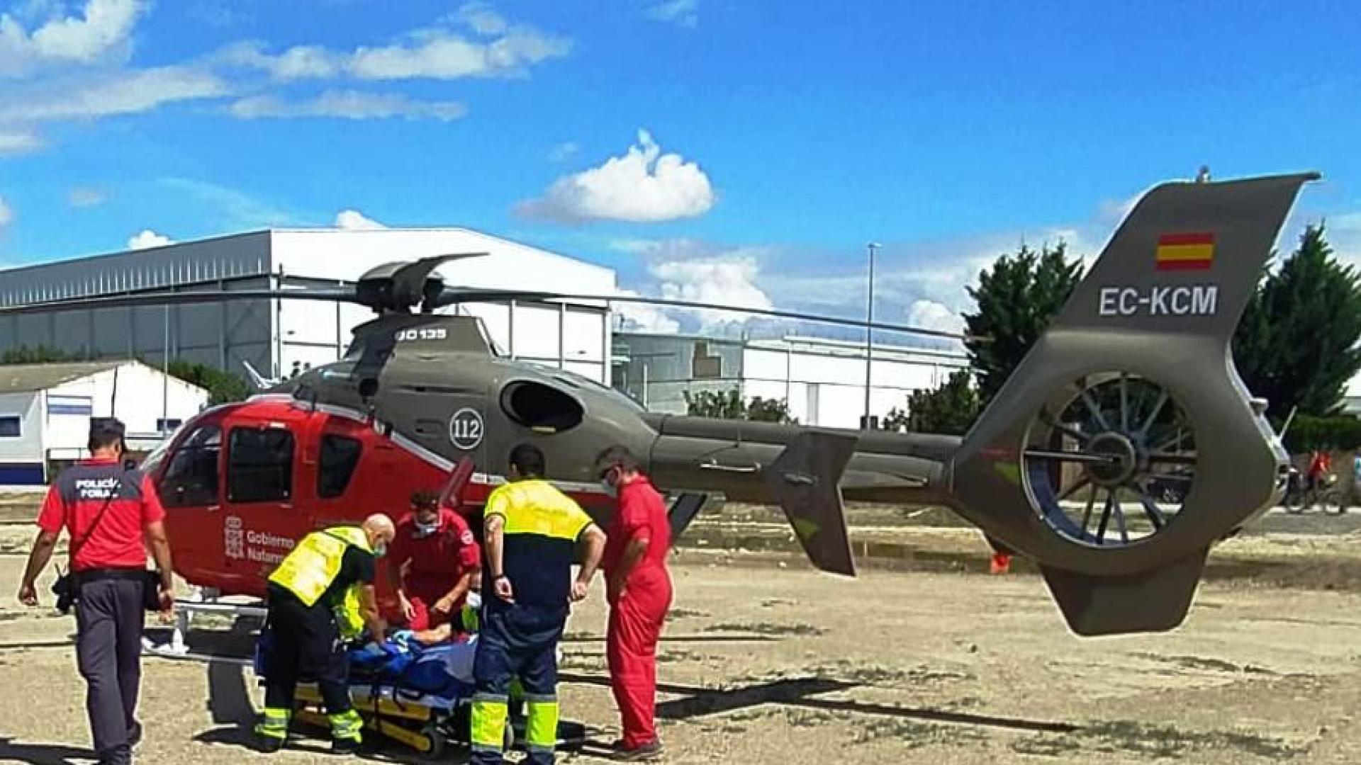 Accidente laboral en Marcilla