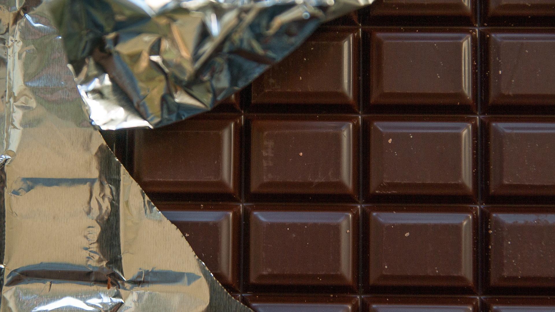 Una tableta de chocolate