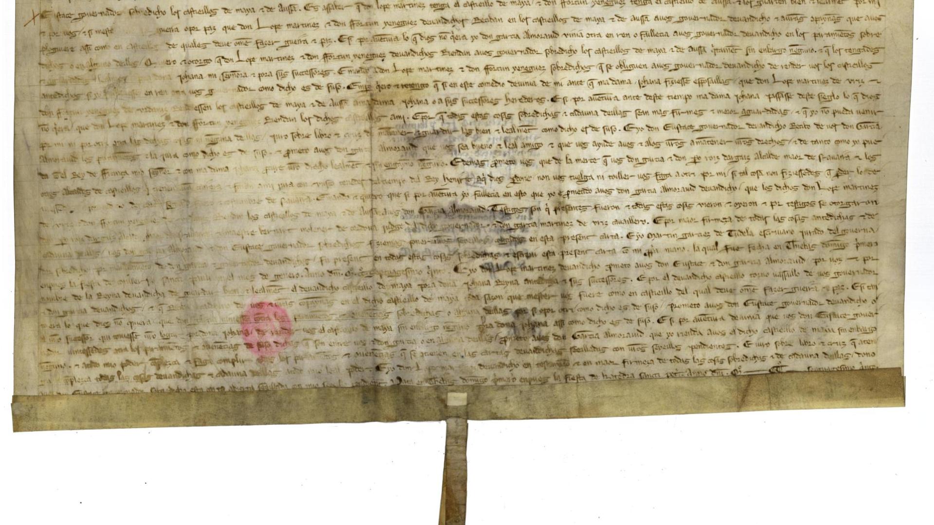 Uno de los documentos que se pueden ver sobre la Batalla de Beotíbar