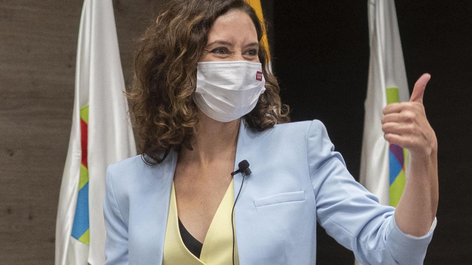La presidenta de la Comunidad de Madrid, Isabel Díaz Ayuso