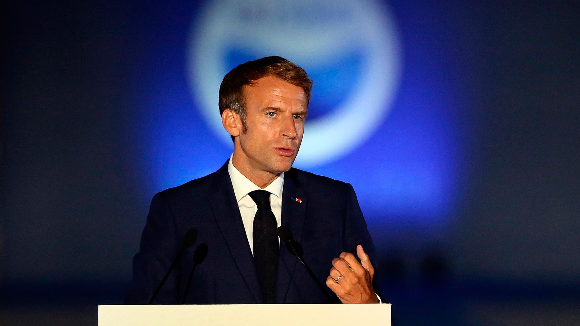 El presidente francés, Emmanuel Macron