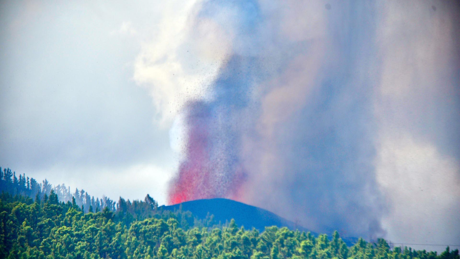Fotos de la erupción del volcán Cumbre Vieja de La Palma.