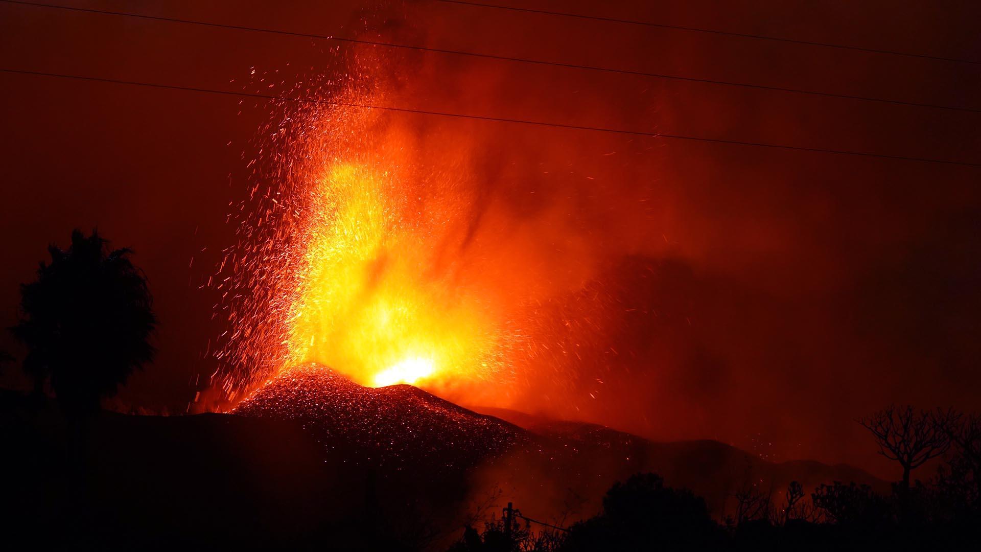 Fotos de la erupción del volcán Cumbre Vieja en La Palma.