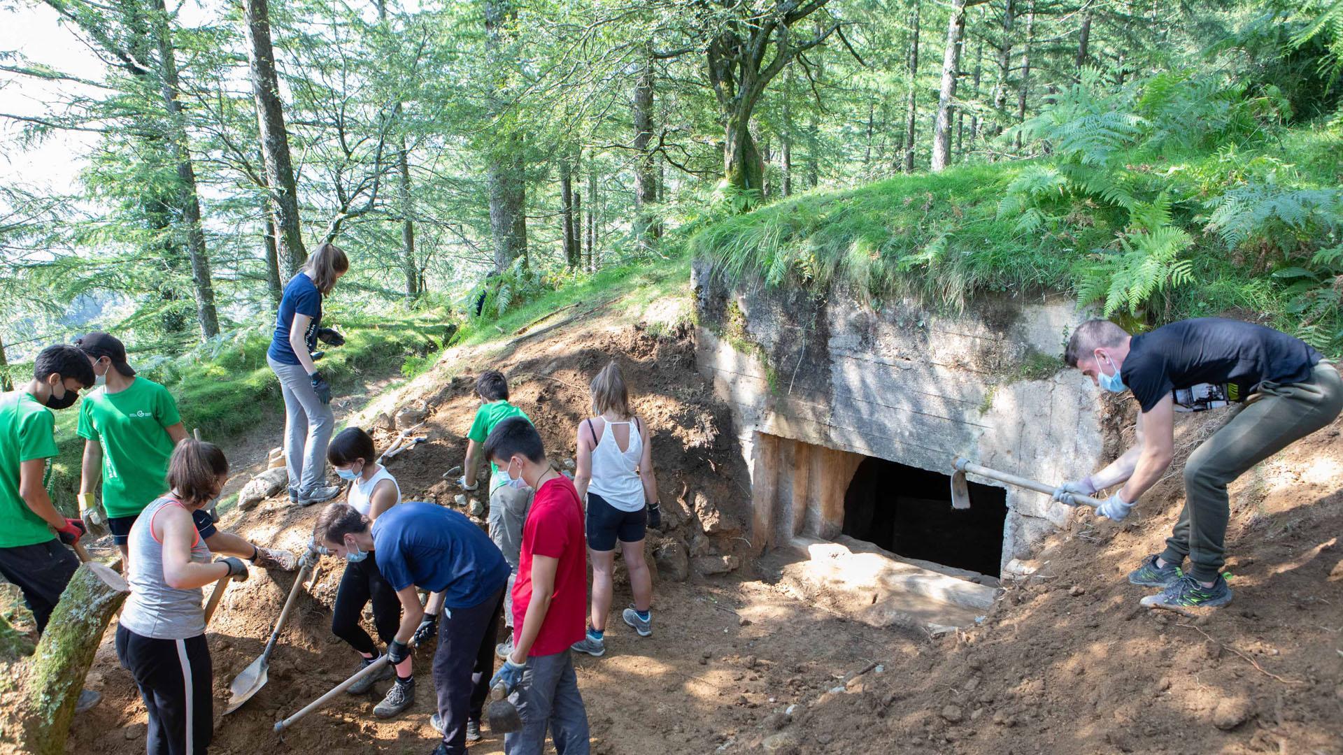 Imagen del campo de voluntariado para jóvenes en Lesaka