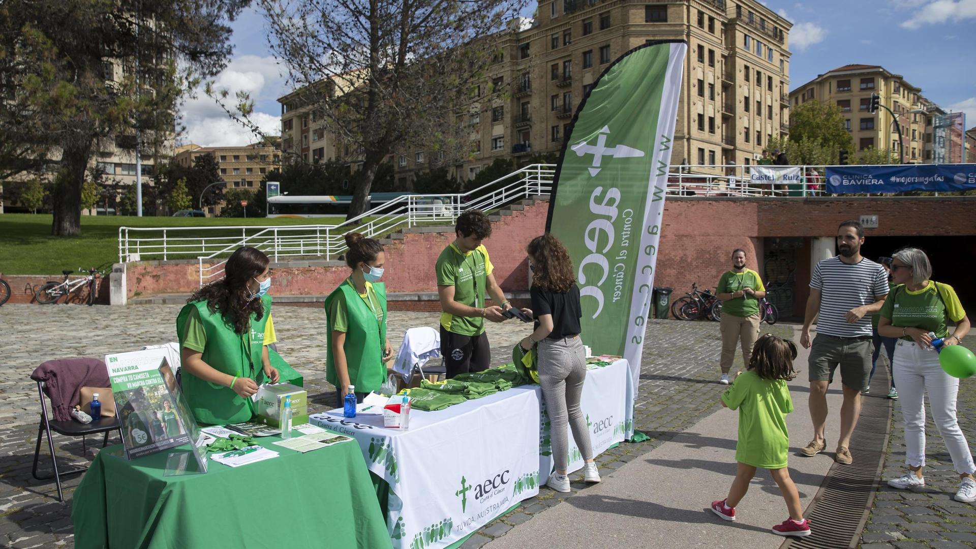 Marcha contra el cáncer en Pamplona