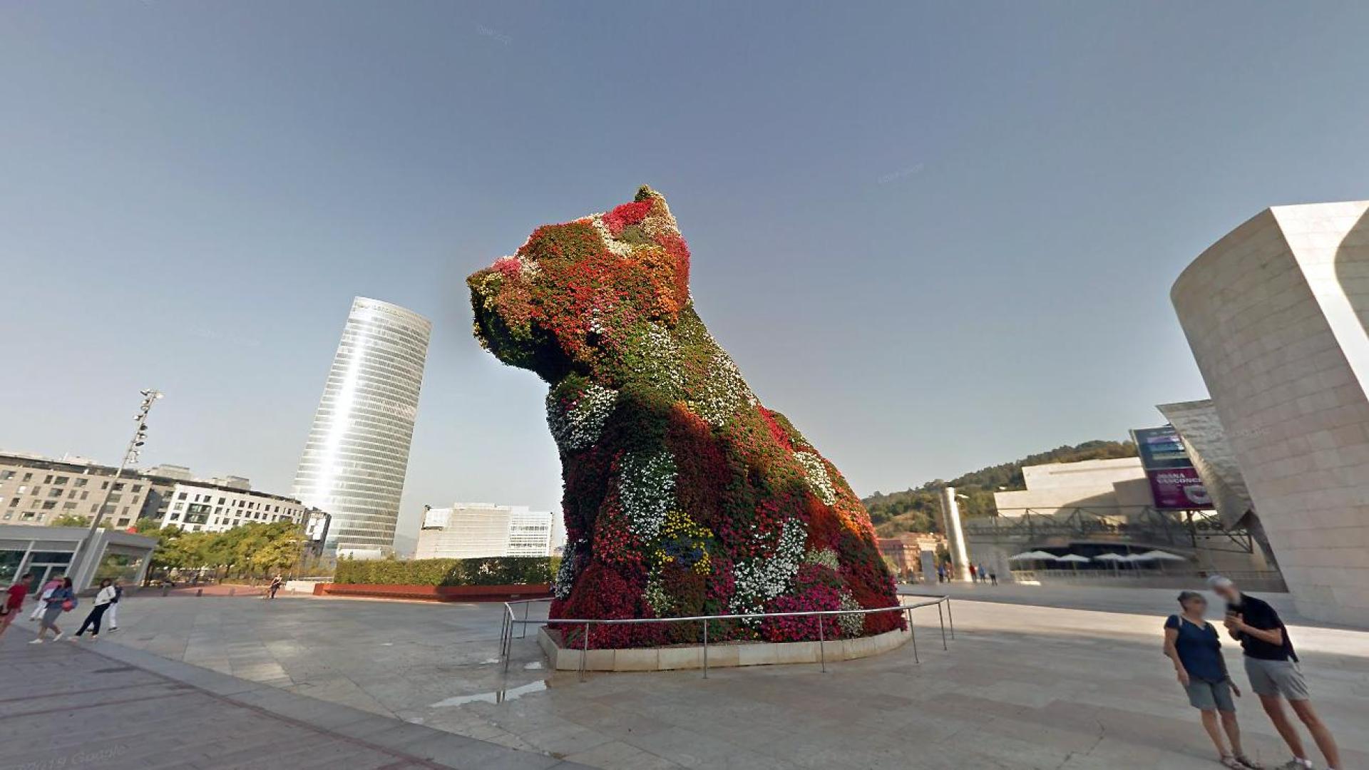 Puppy, en el Museo Guggenheim de Bilbao