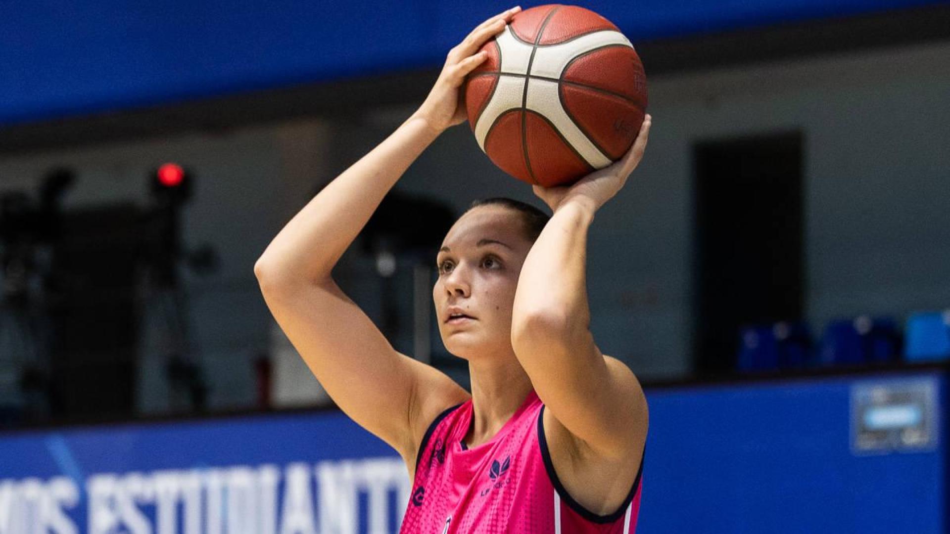 Irati Etxarri durante el partido del sábado frente al Movistar Estudiantes