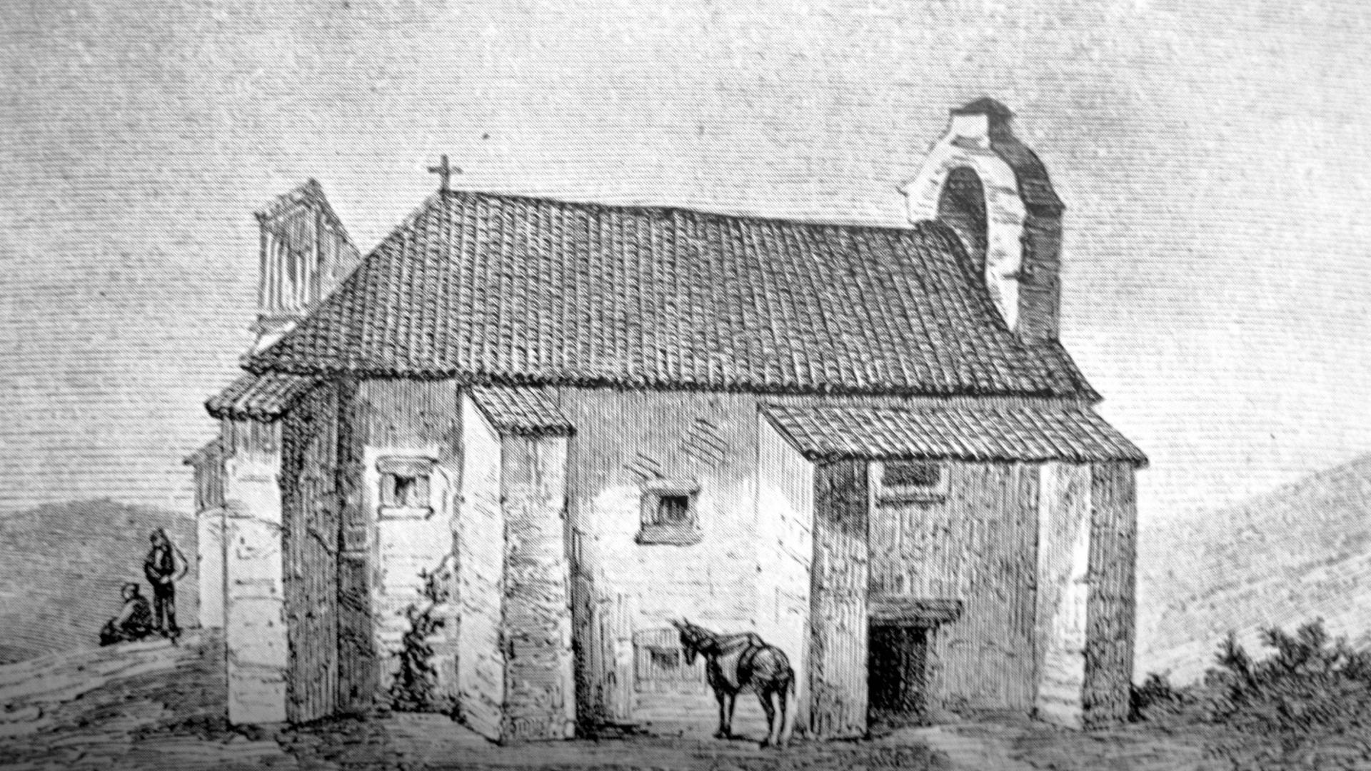 Imagen de San Salvador de Ibañeta, “una capillita muy antigua”, según el viajero Domenico Laffi