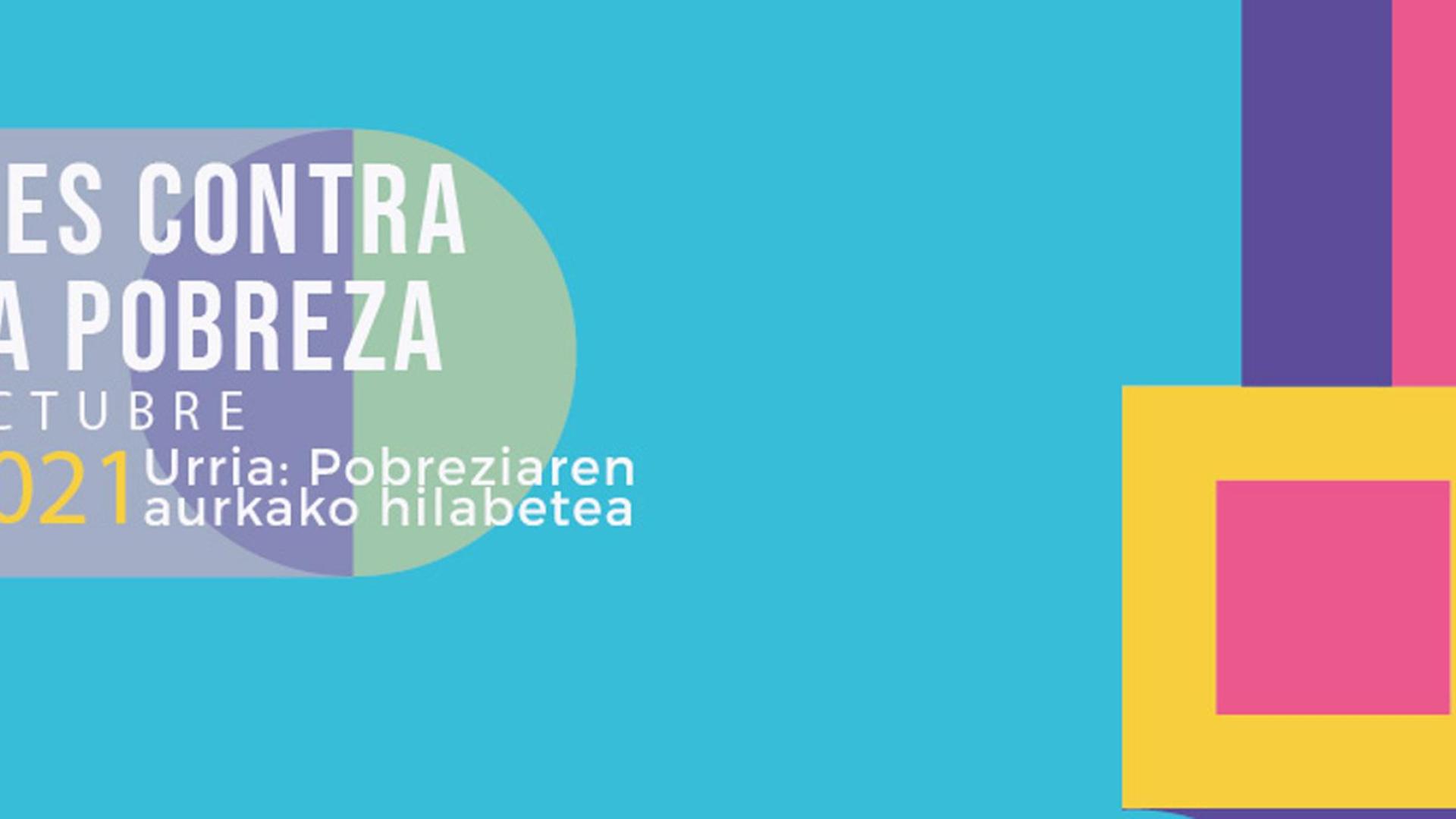 Cartel de las jornadas 'Octubre: mes contra la pobreza'.