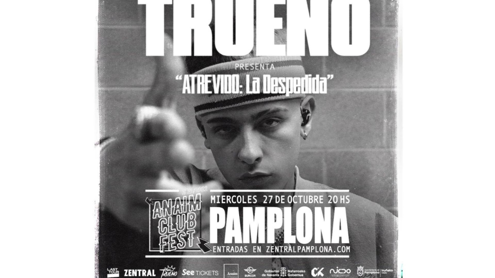 Presentación del concierto de Trueno en Pamplona