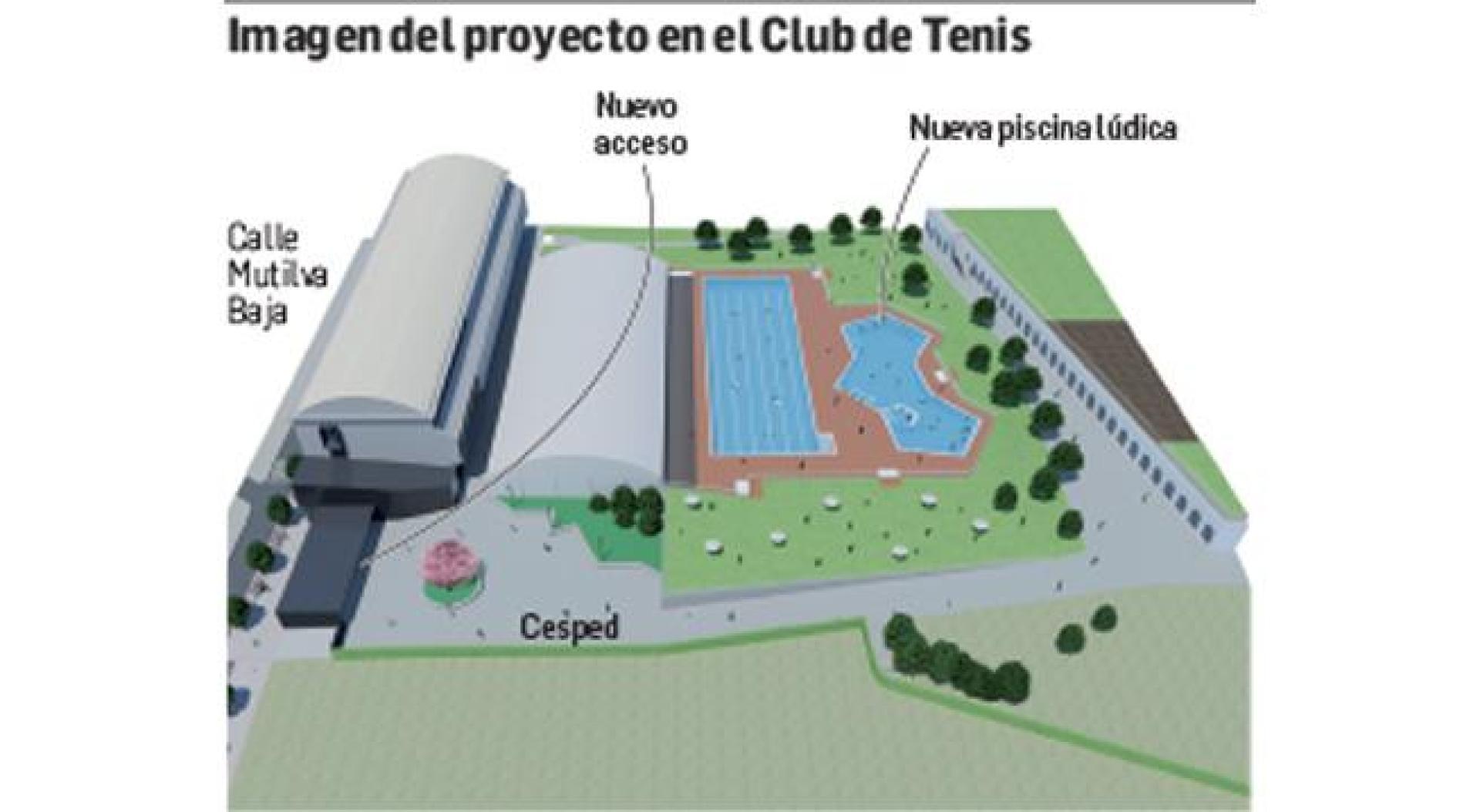 Plano del proyecto del Club Tenis Pamplon