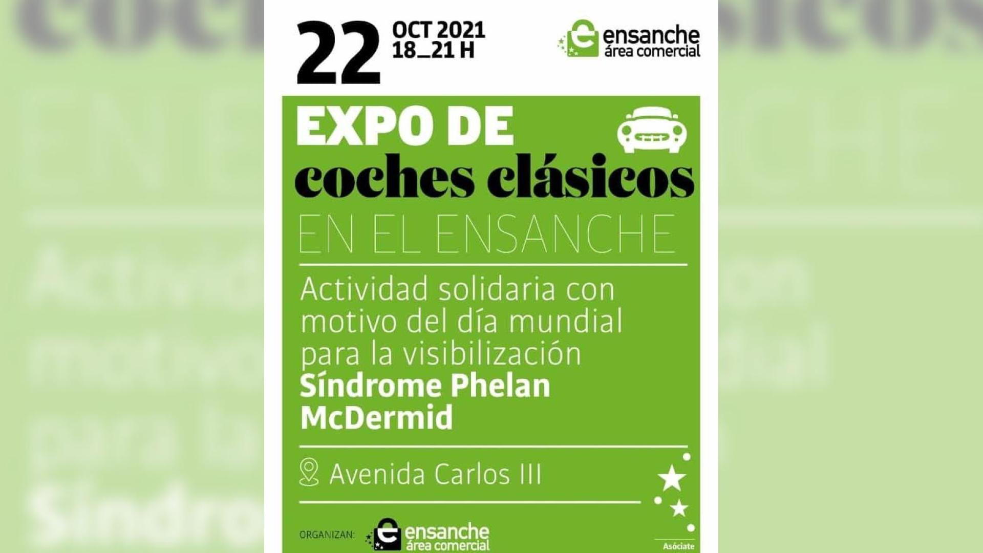 Cartel de la exposición de coches clásicos