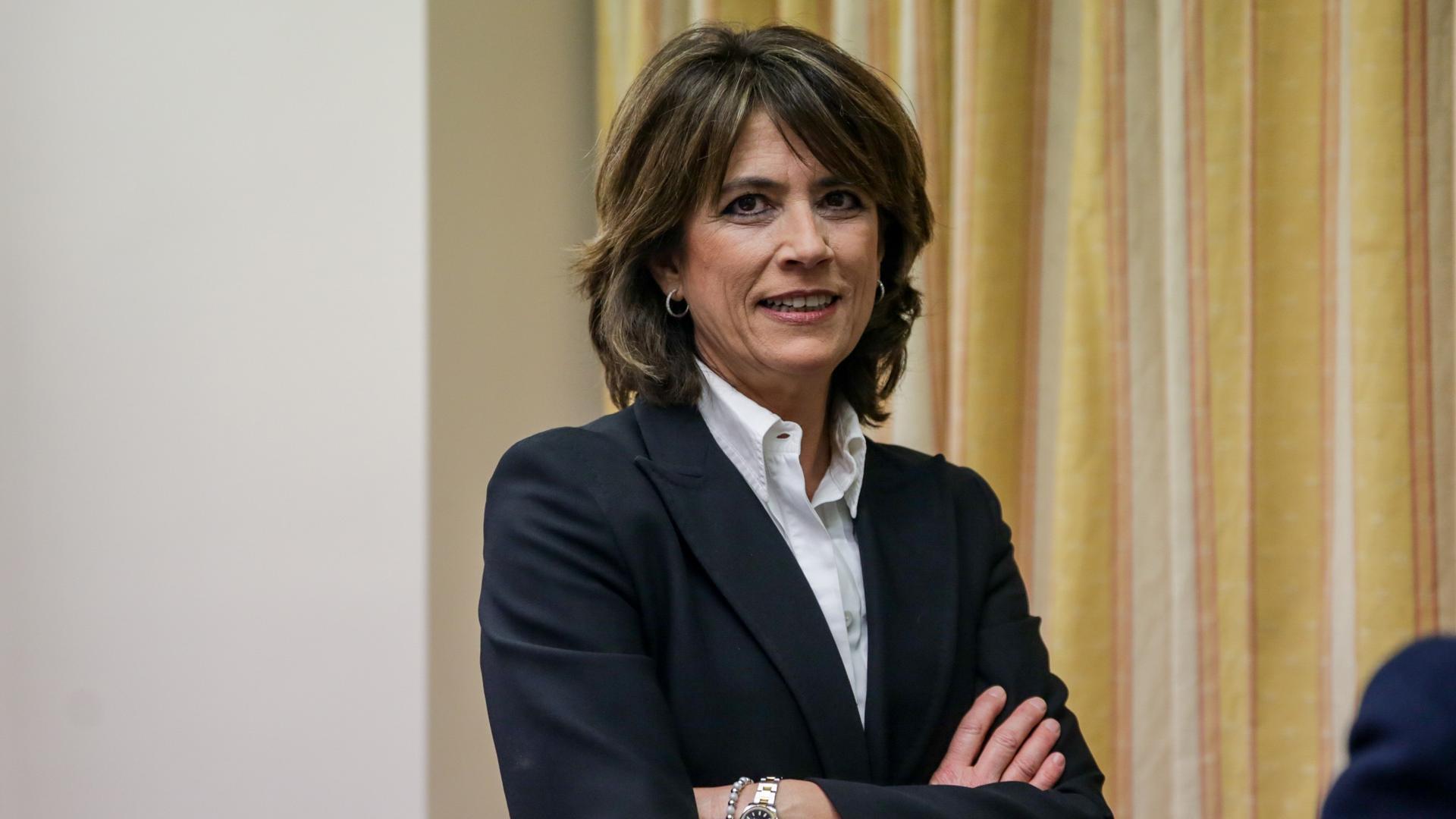 La exministra de Justicia y fiscal Dolores Delgado, a su llegada al Congreso de los Diputados para comparecer en relación con su propuesta de nombramiento como Fiscal General del Estado