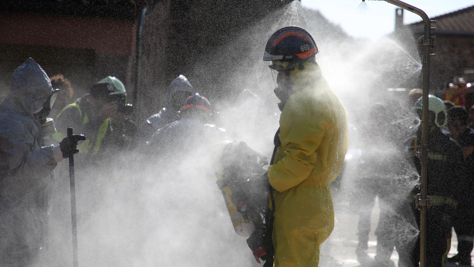 Simulacro de emergencias en Eugi