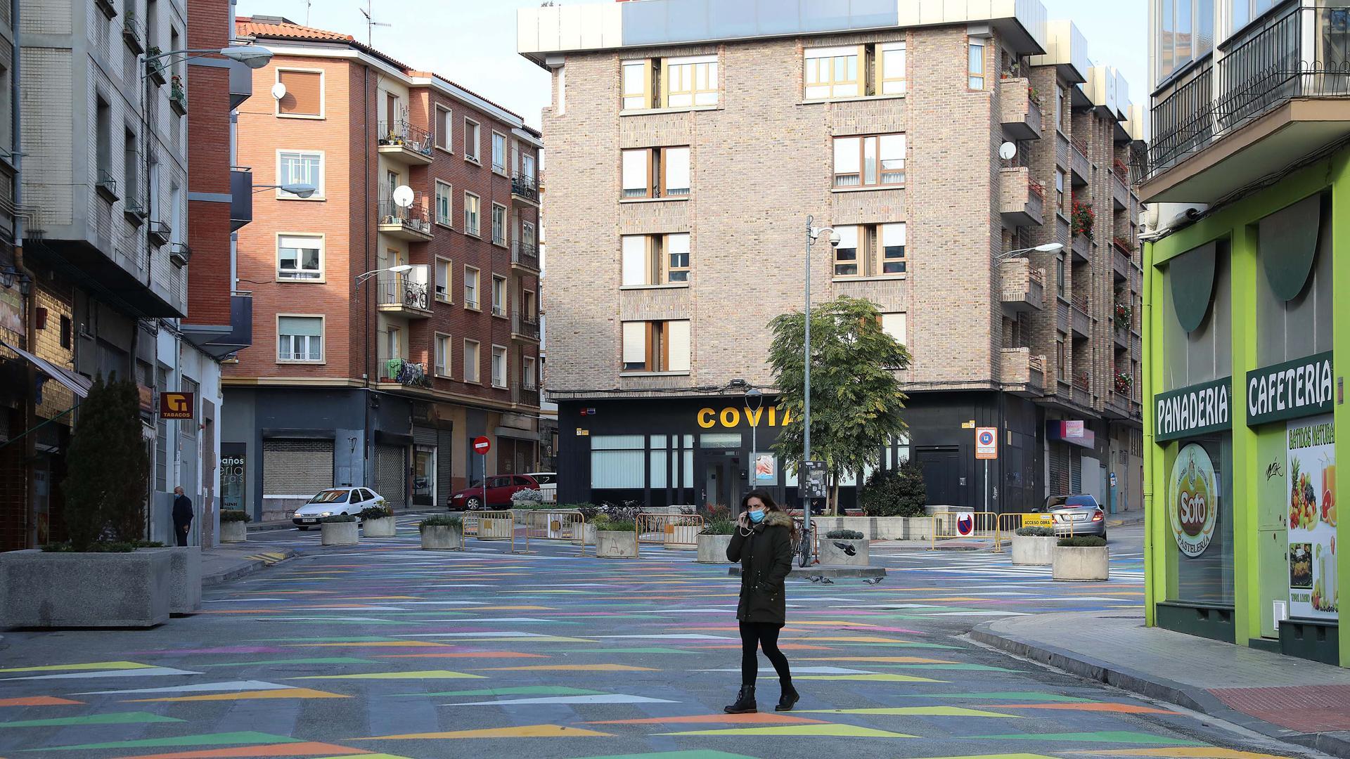 Vista de la calle Río Urrobi, también peatonalizada dentro del plan para mejorar la Milagrosa