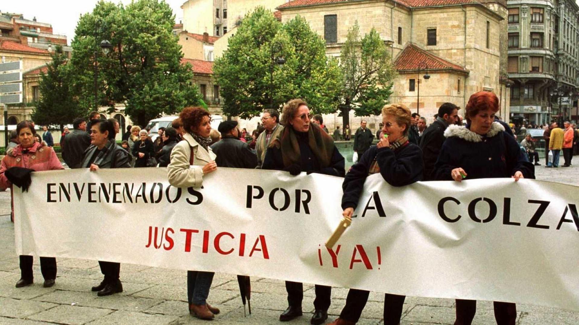 Una de las protestas a raíz del envenamiento por aceite de colza adulterado en 1981