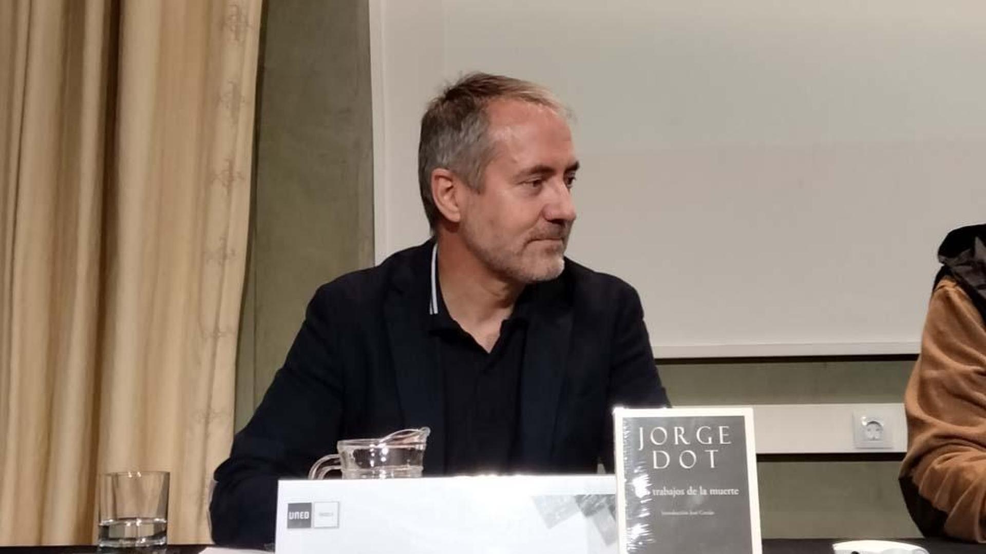 Jorge Dot, durante la presentación del libro