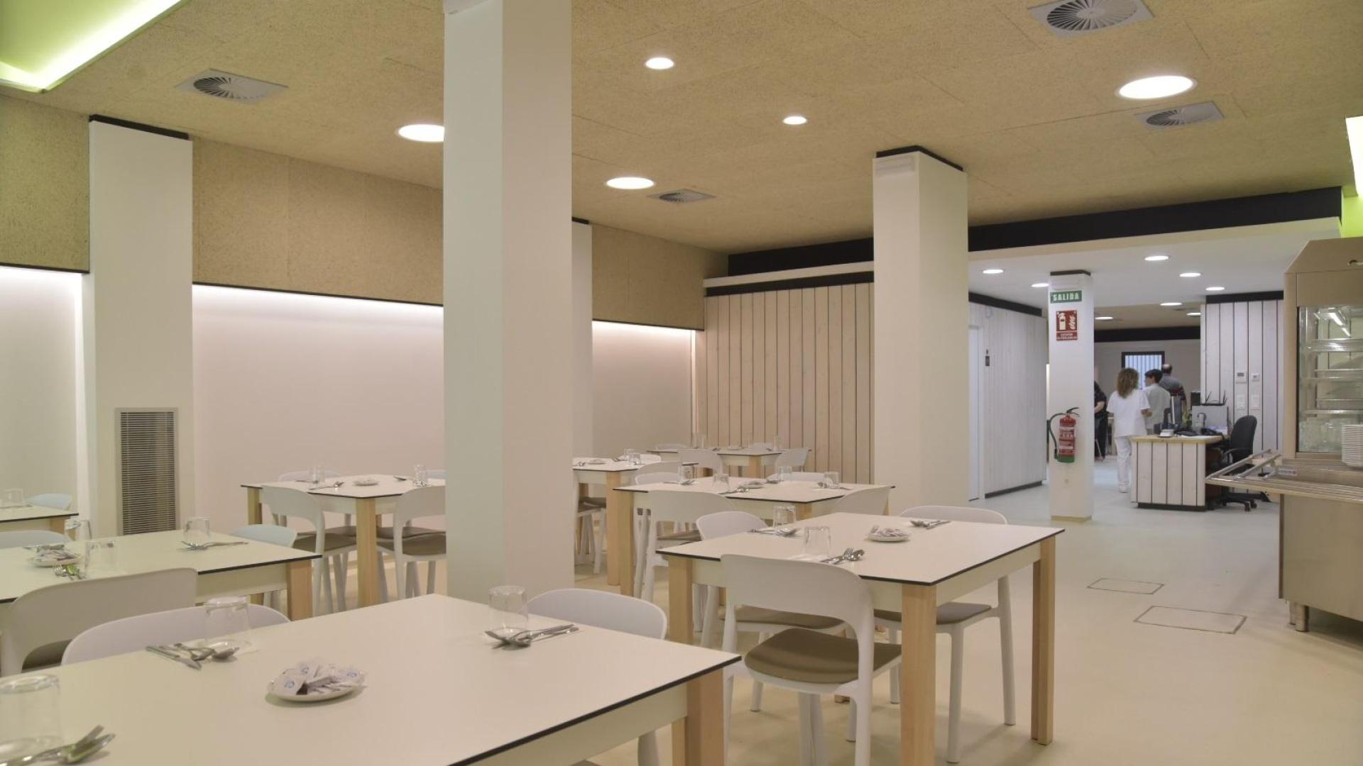 Interior del comedor municipal de la calle del Carmen
