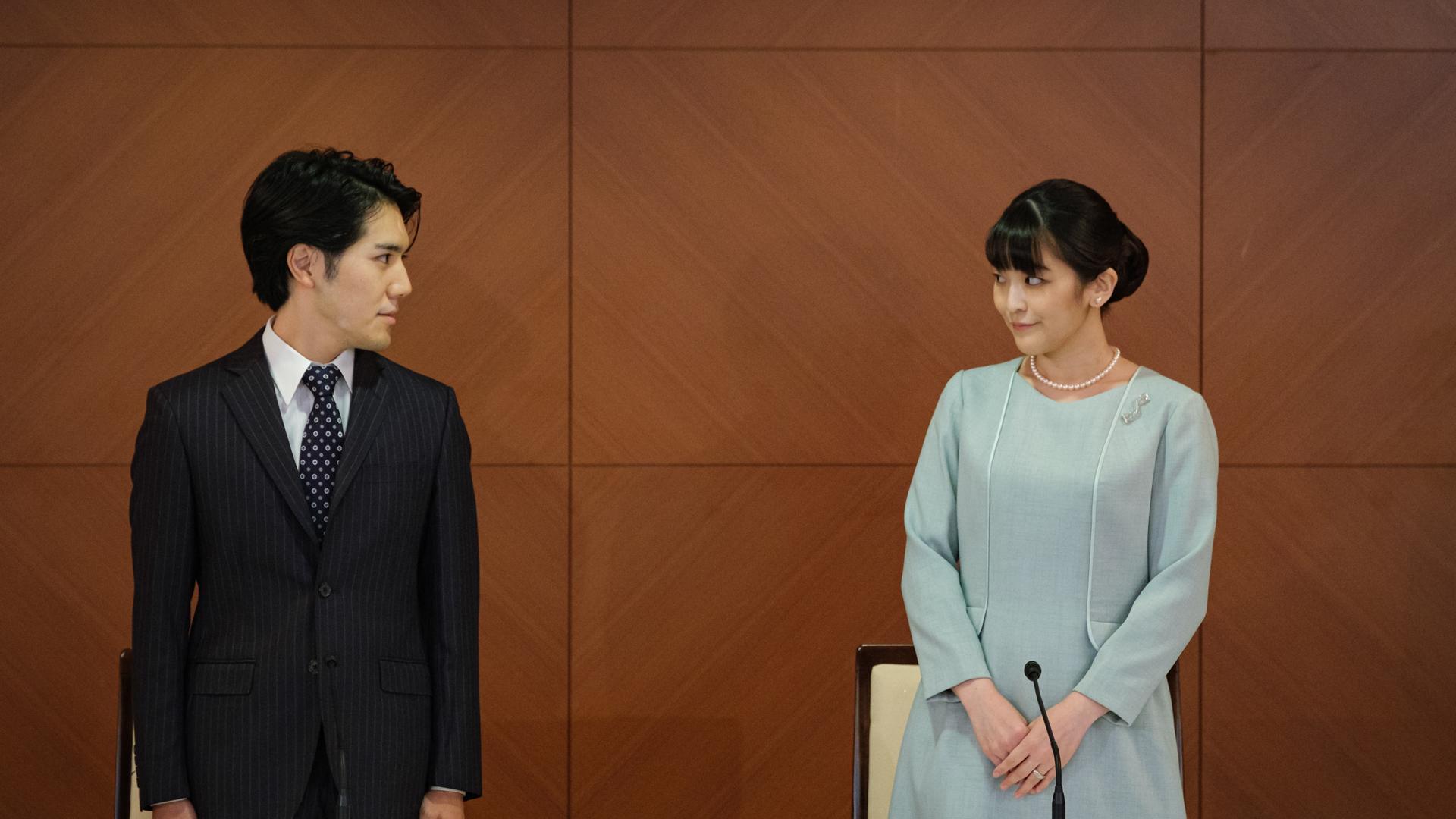 Mako y su marido Kei Komuro
