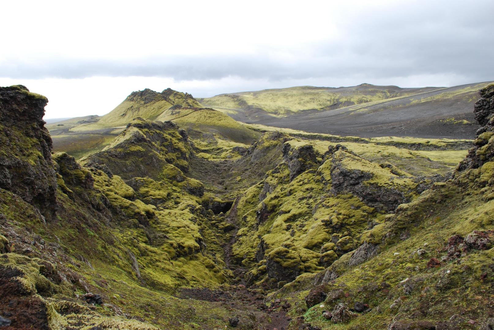 Fisura de la cordillera del Laki, en Islandia