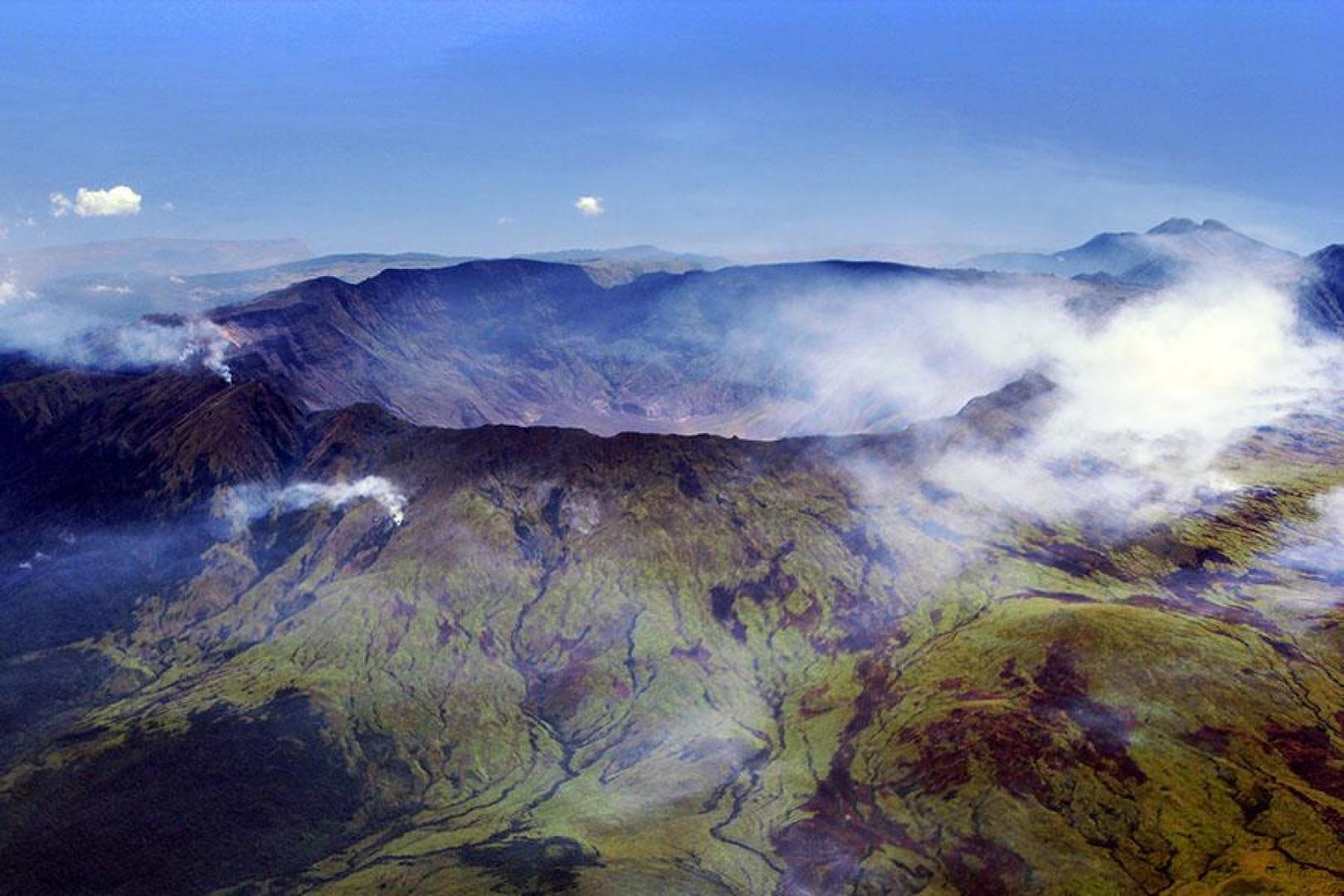 Caldera del monte Tambora, en Sumbawa (Indonesia)