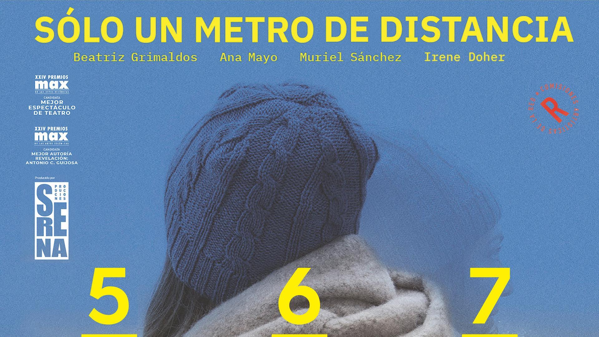 Cartel de la obra de teatro 'Solo un metro de distancia'